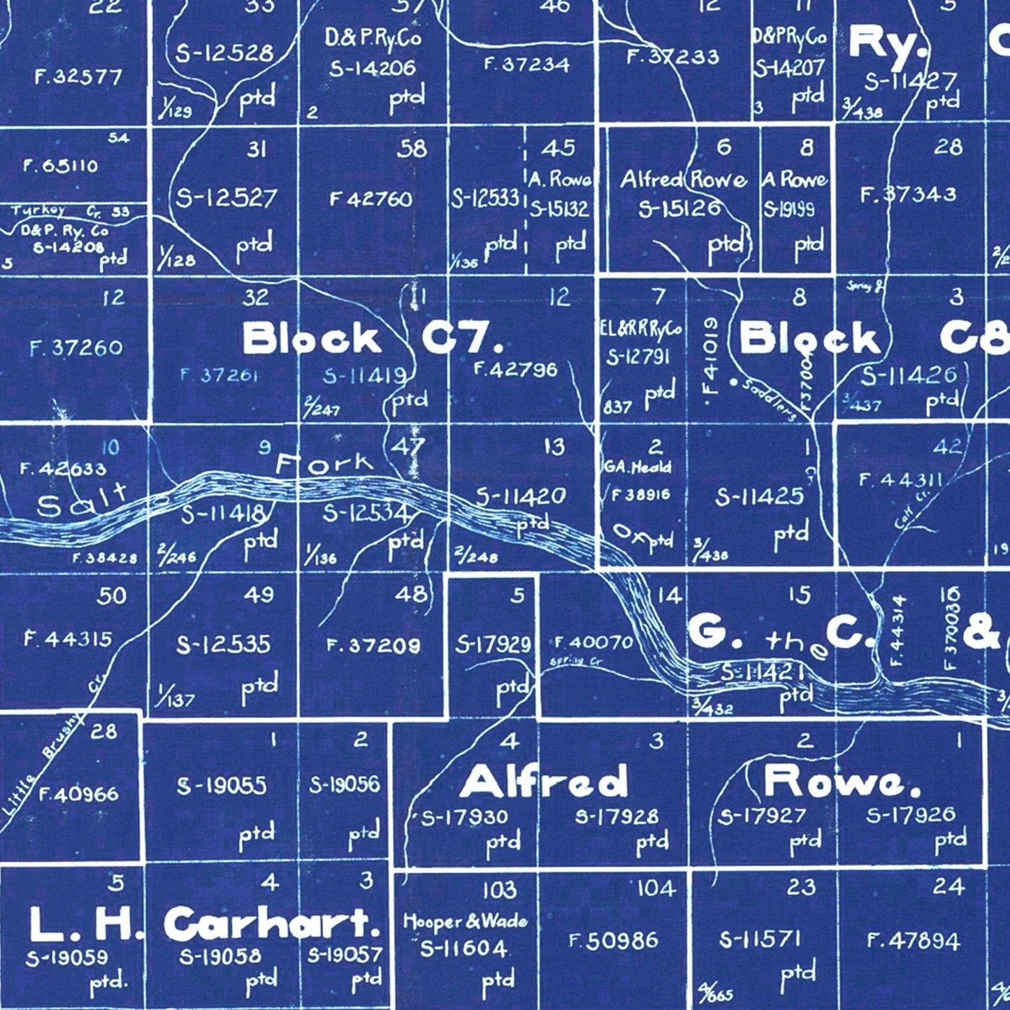 Vintage Map of Donley County, Texas 1904