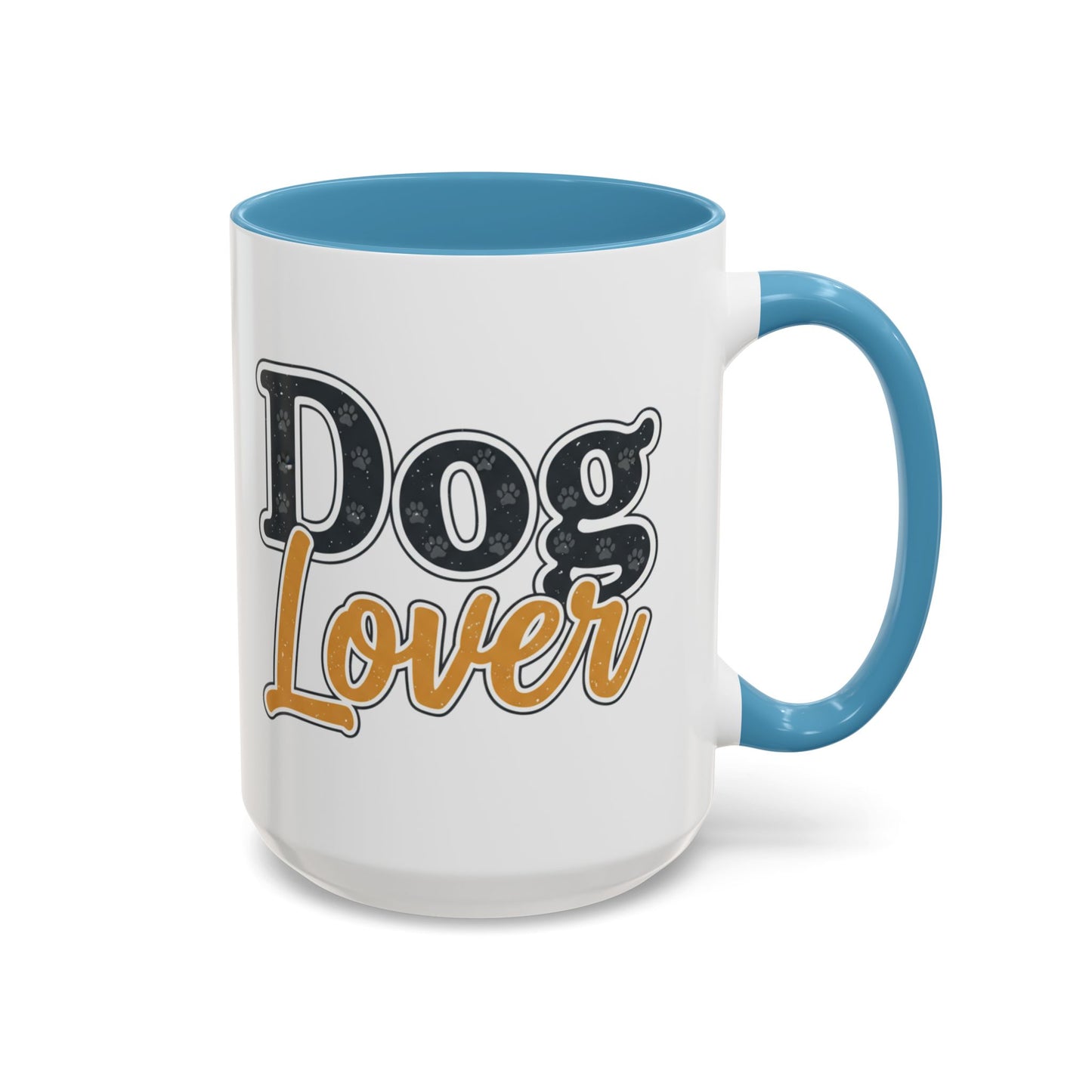 Dog Lover Accent Coffee Mug — 'Dog Lover' 11/15oz Ceramic Mug