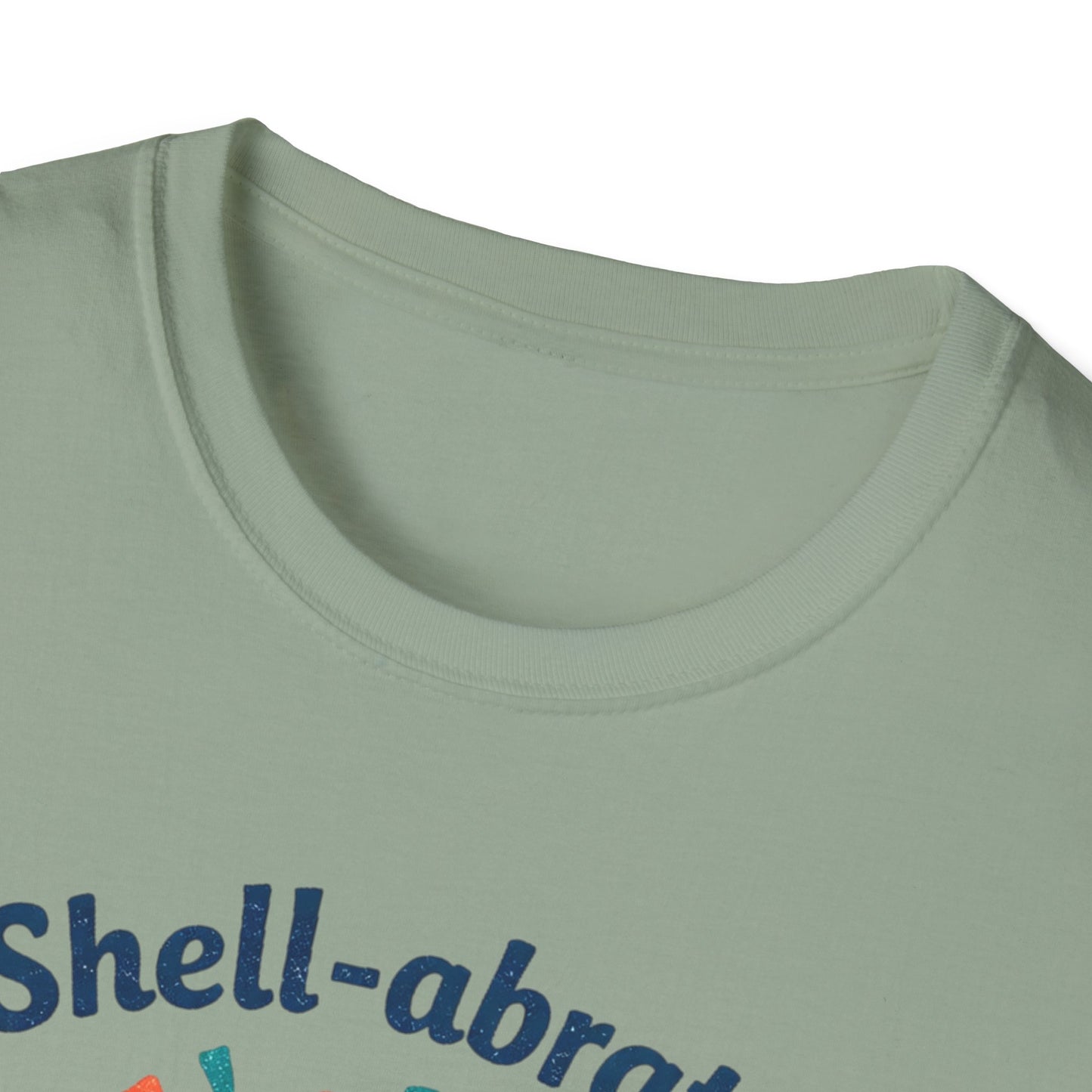 Shell-abrate Happy Seashell T-Shirt — "life's little moments" Cute Beach Graphic Tee