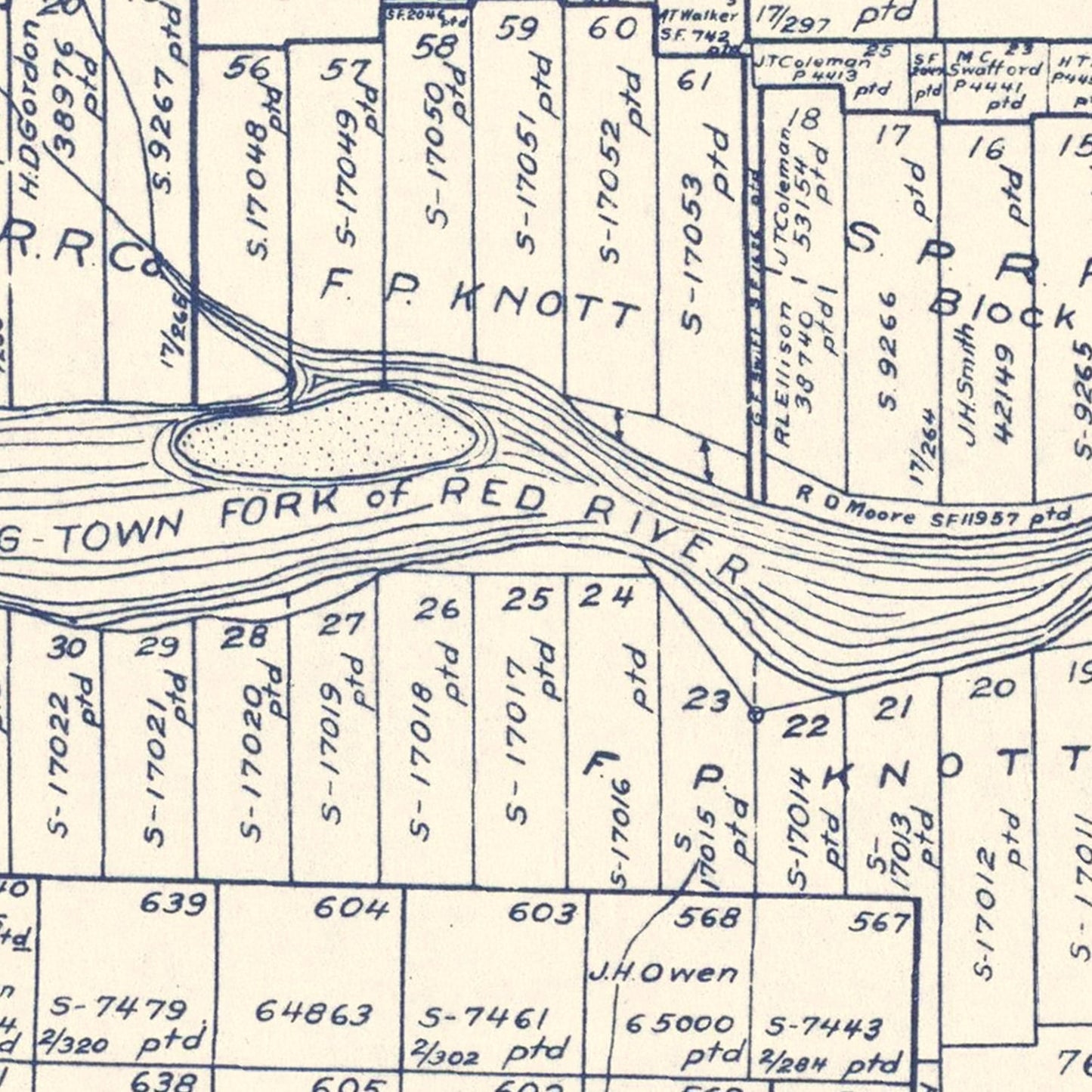 Vintage Map of Childress County, Texas 1921