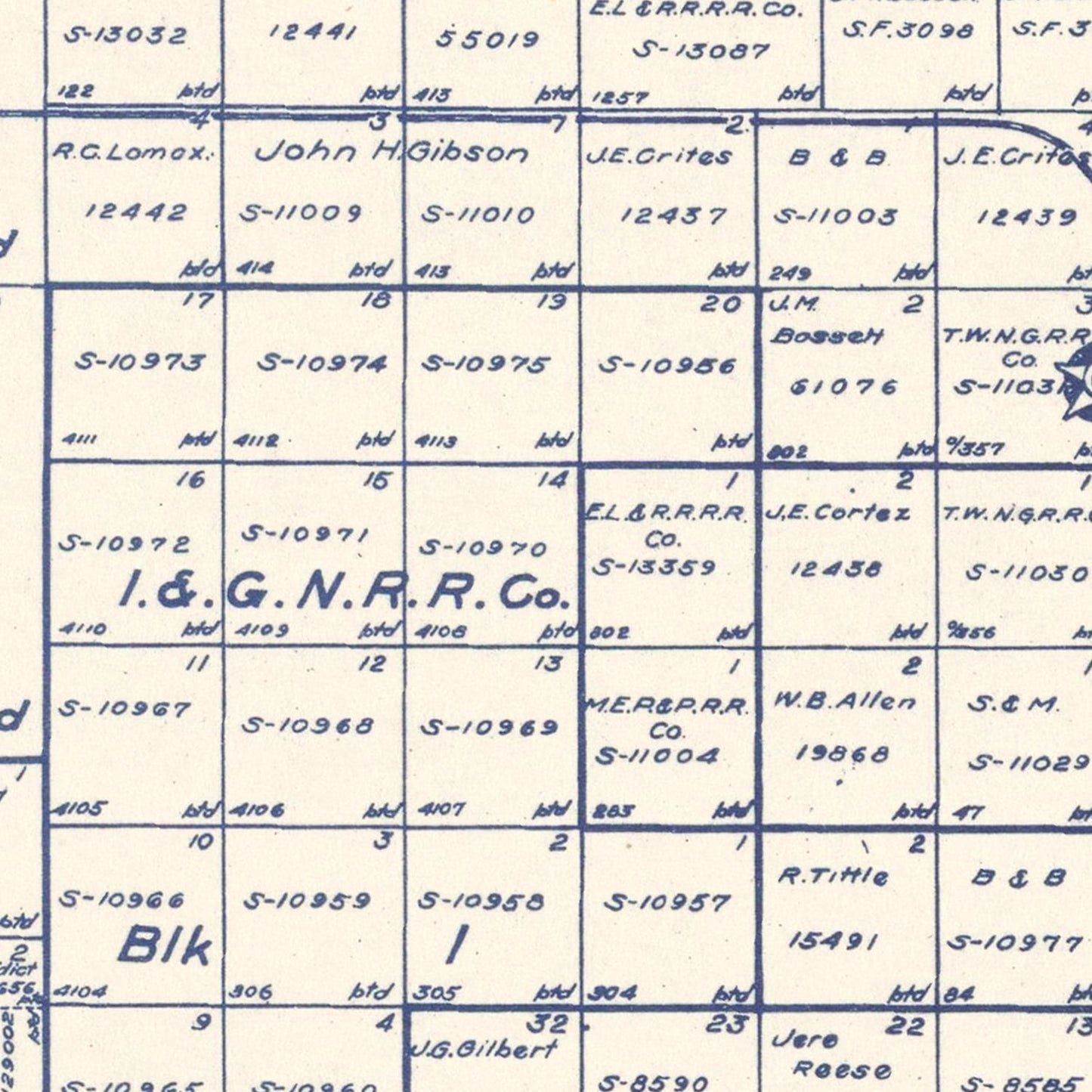 Vintage Map of Crosby County, Texas 1927
