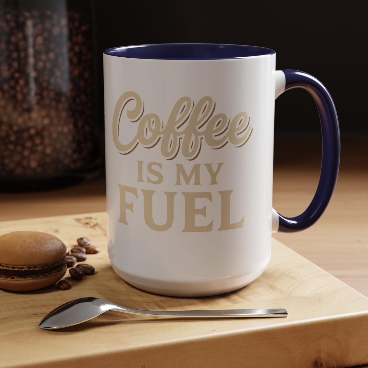 Coffee Is My Fuel Accent Coffee Mug — 11/15oz Ceramic Gift for Coffee Lovers