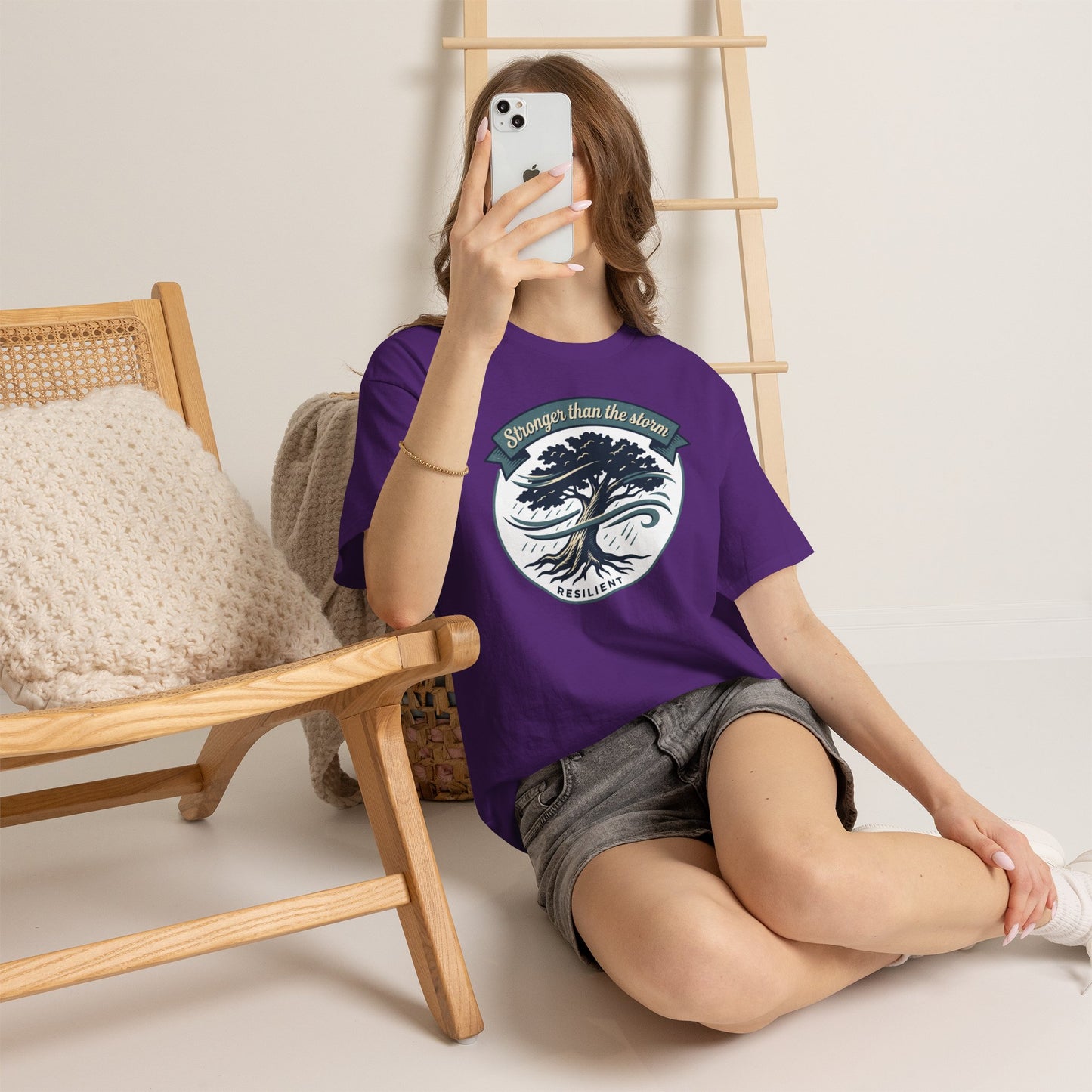 Resilient Tree T‑Shirt — "Stronger Than the Storm" Inspirational Tee