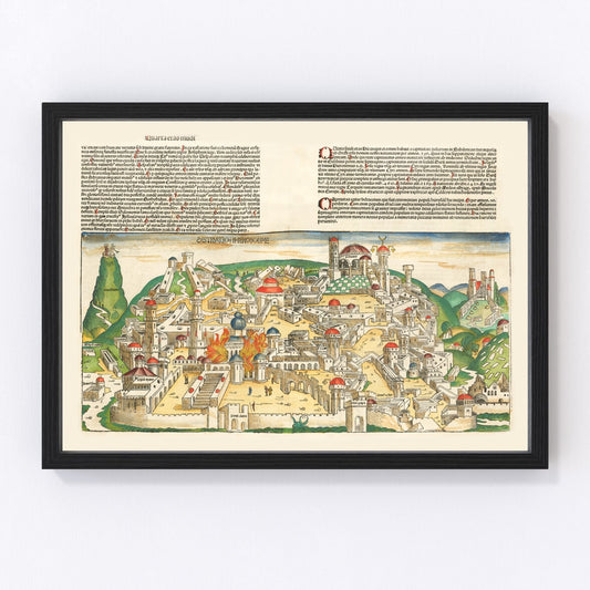 Vintage Holy Land Map 1493