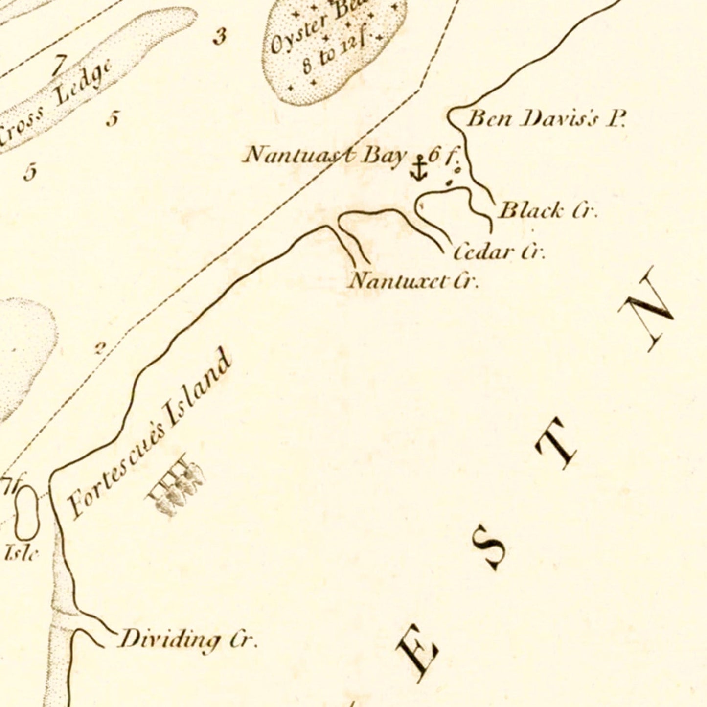 Vintage Delaware Bay & River Map 1776