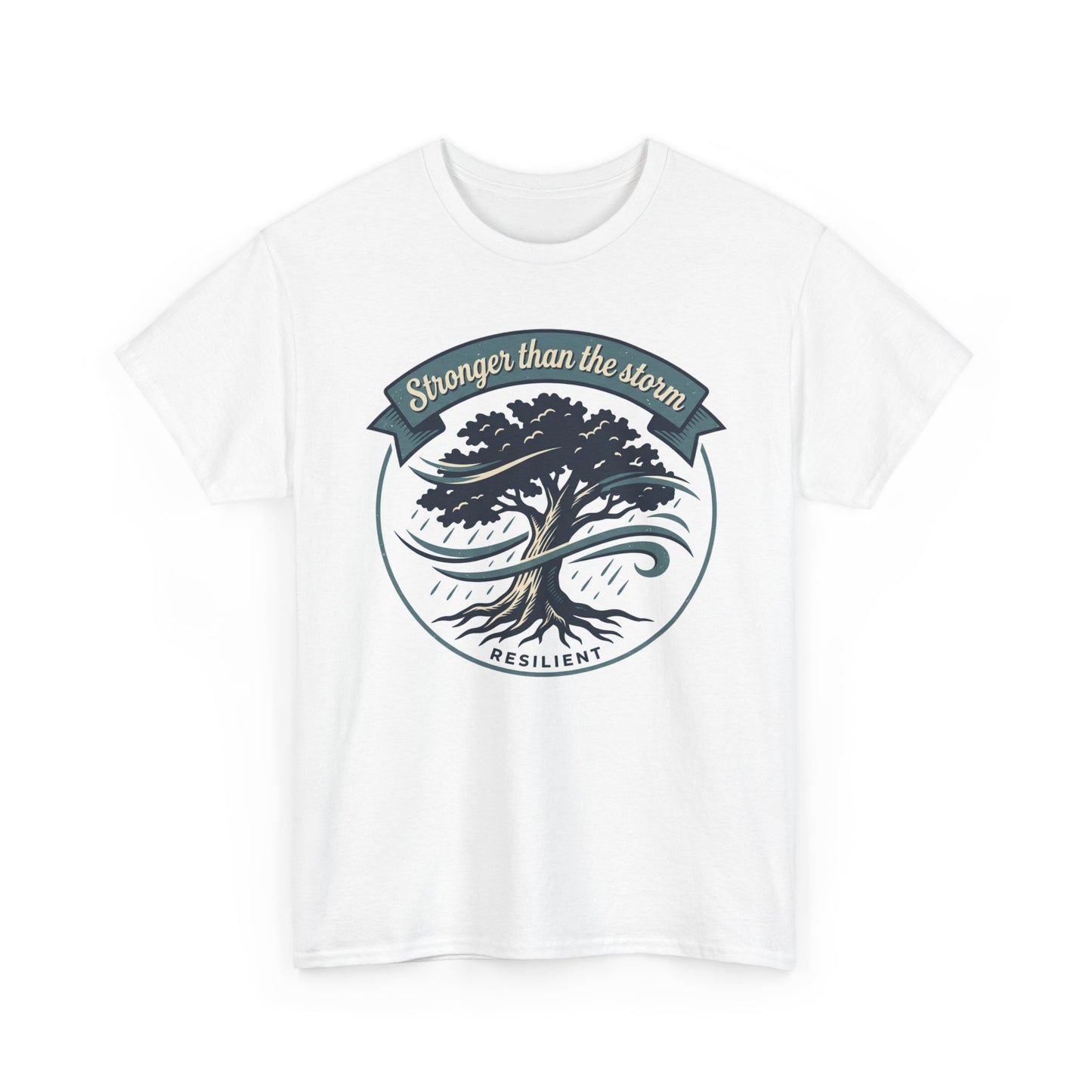 Resilient Tree T‑Shirt — "Stronger Than the Storm" Inspirational Tee