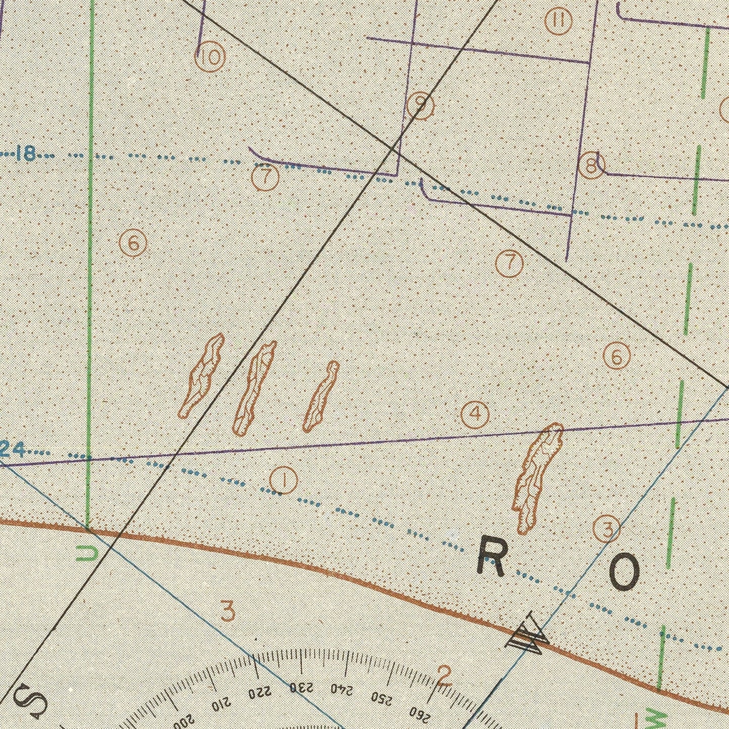 Vintage Utah Beach D-Day Map 1944