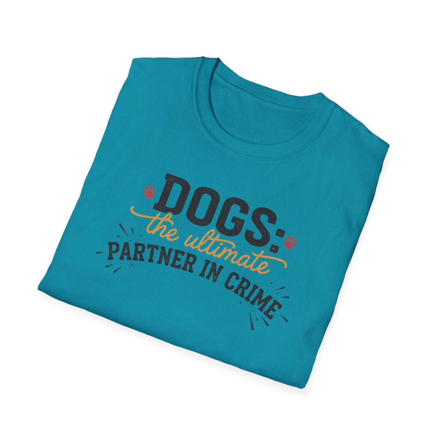 Dogs the Ultimate Partner in Crime T-Shirt | Funny Dog Pet Tee