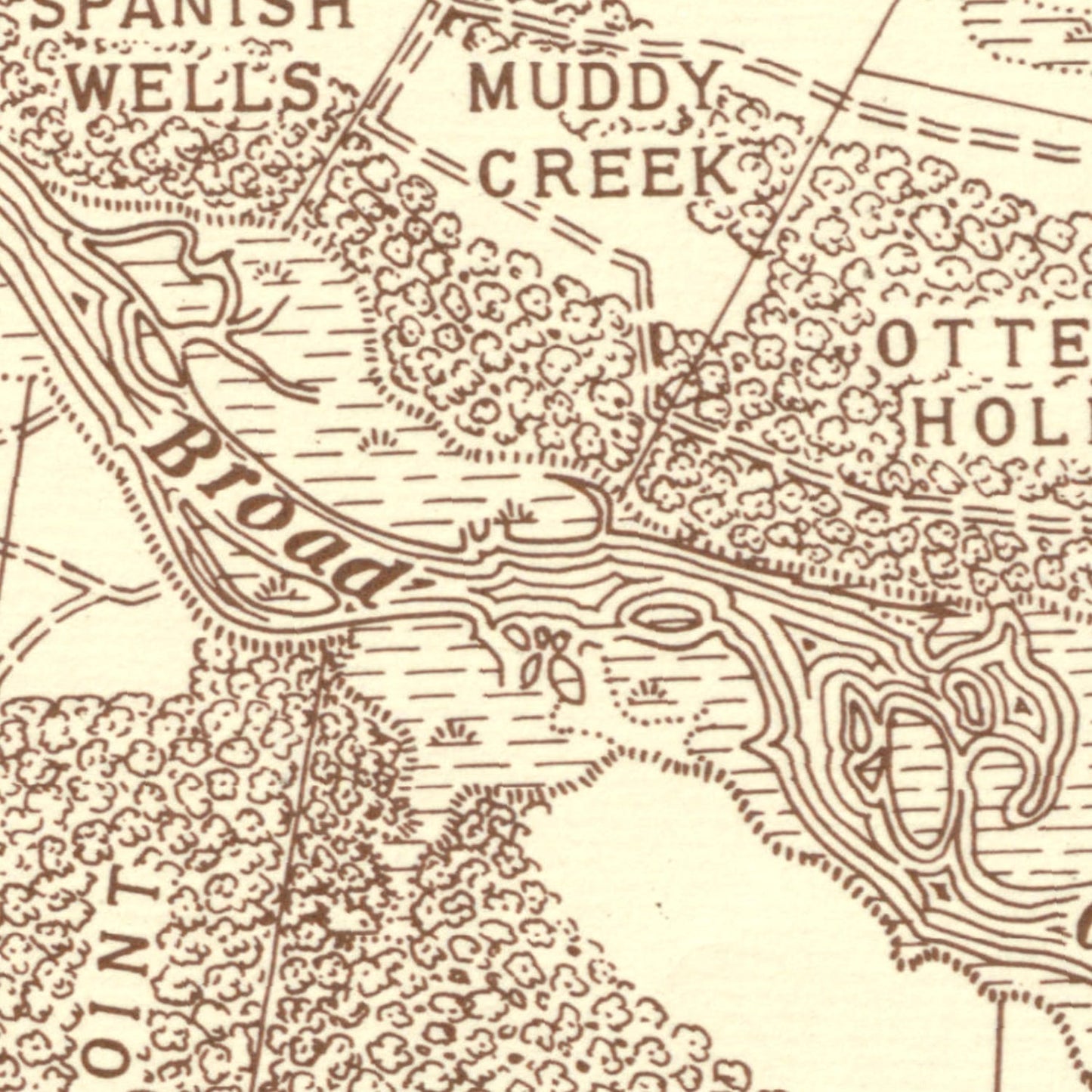 Vintage Hilton Head Island Map 1861