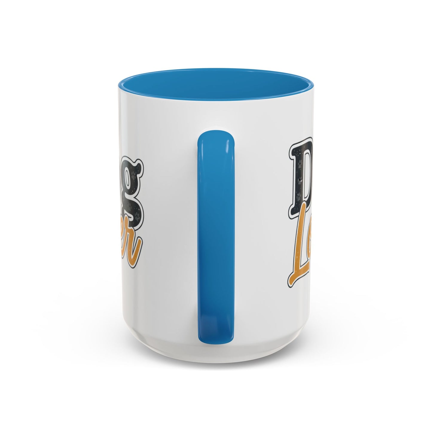 Dog Lover Accent Coffee Mug — 'Dog Lover' 11/15oz Ceramic Mug