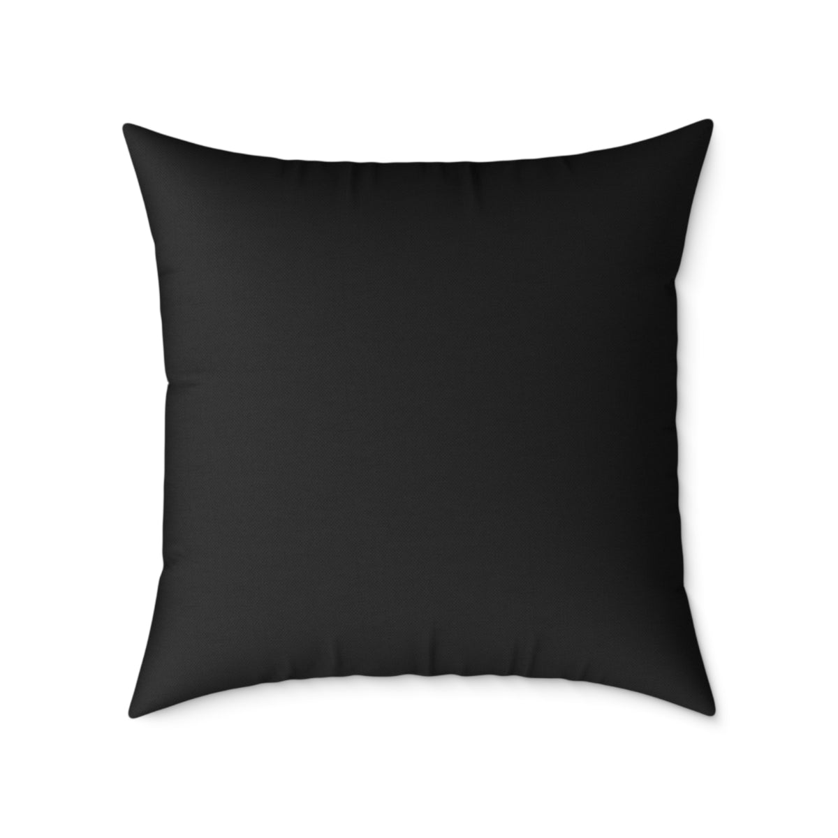 Black Square Throw Pillow - Minimal Modern Accent Cushion for Living Room & Bedroom