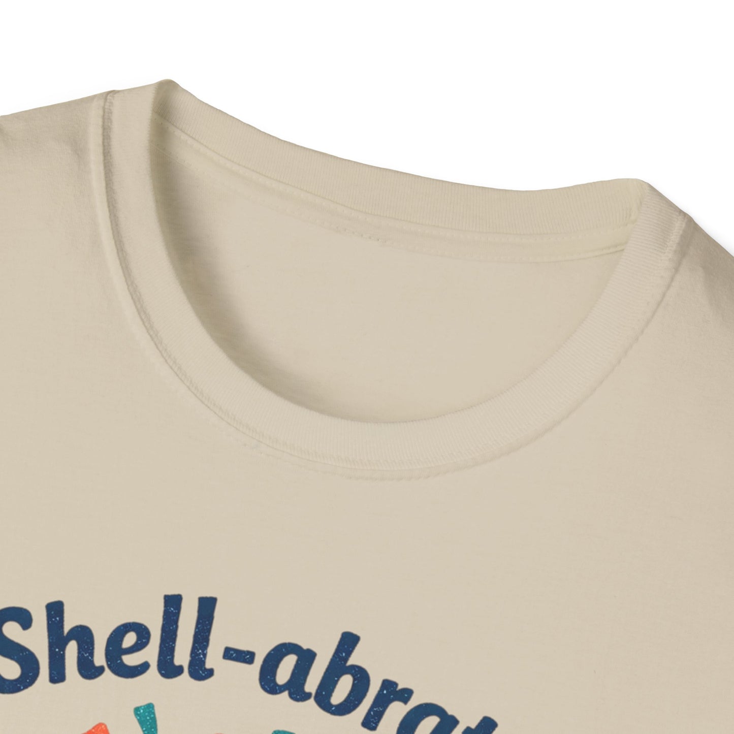 Shell-abrate Happy Seashell T-Shirt — "life's little moments" Cute Beach Graphic Tee