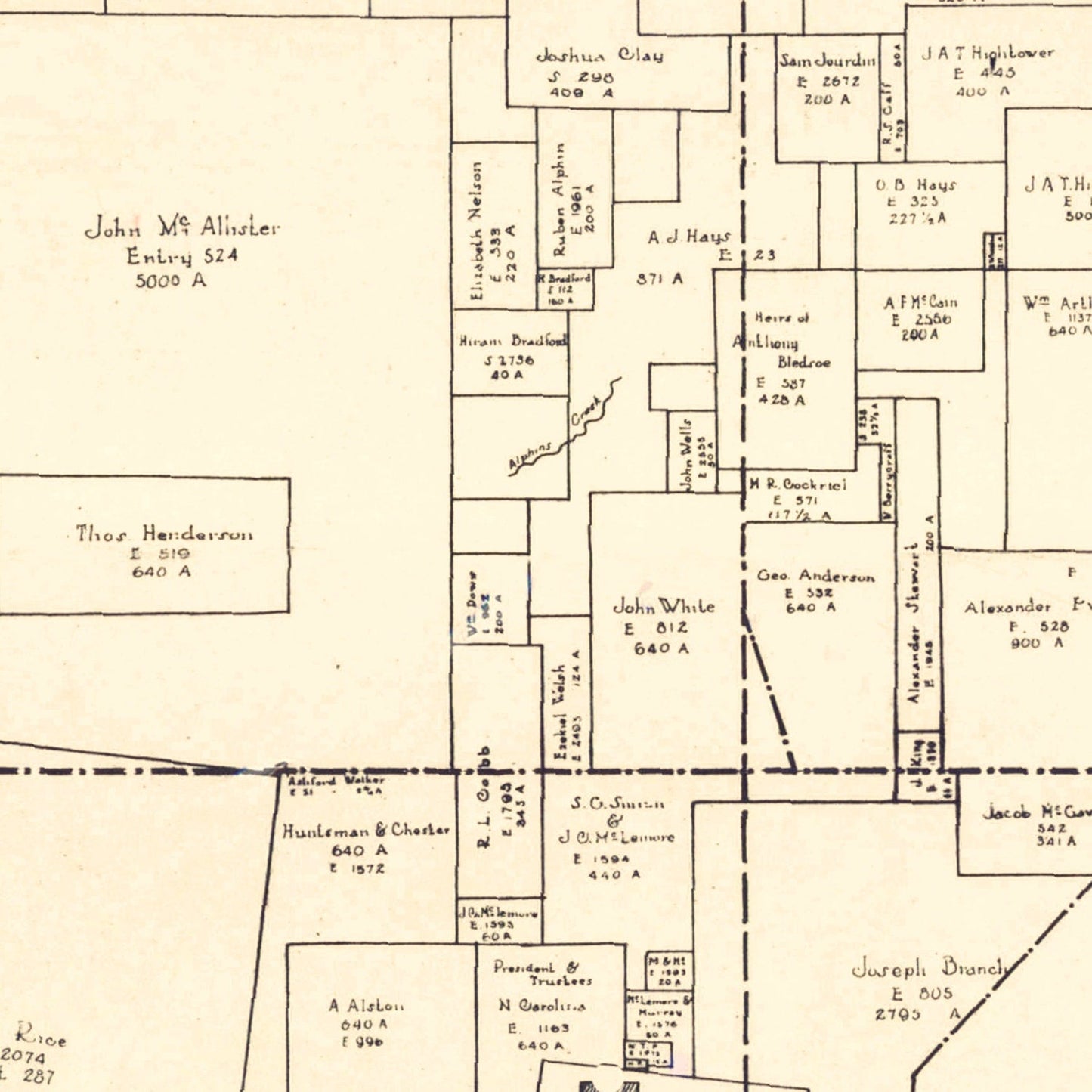 Vintage Map of Haywood County, Tennessee 1927
