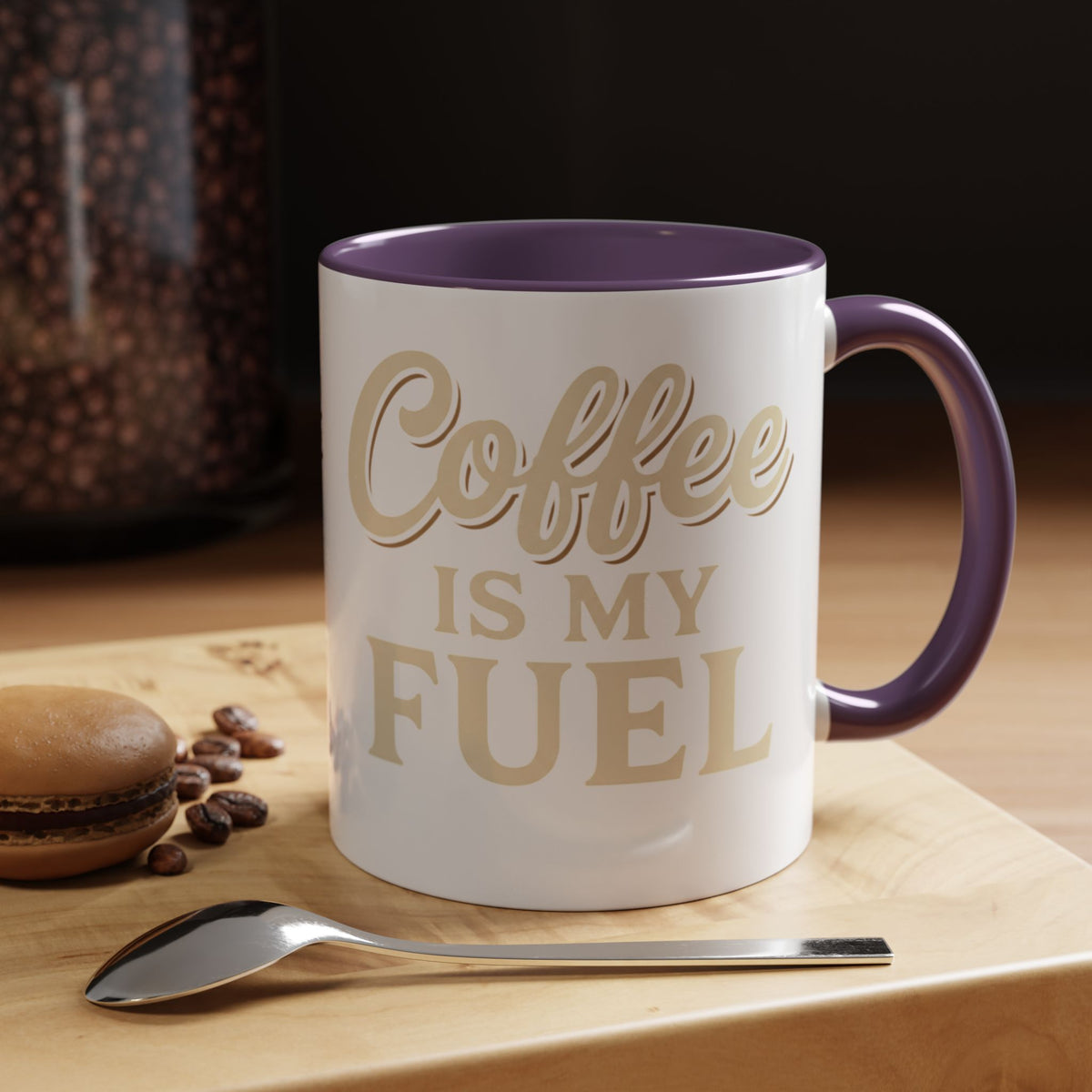 Coffee Is My Fuel Accent Coffee Mug — 11/15oz Ceramic Gift for Coffee Lovers