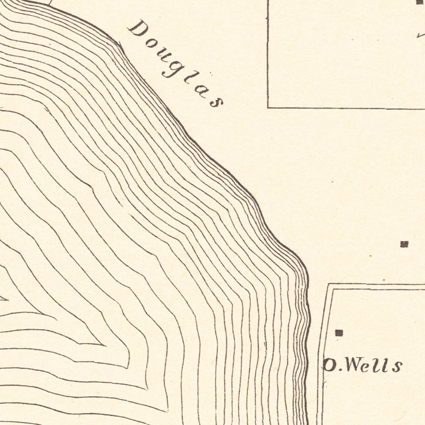 Vintage Map of Town of Tolland, Connecticut 1869