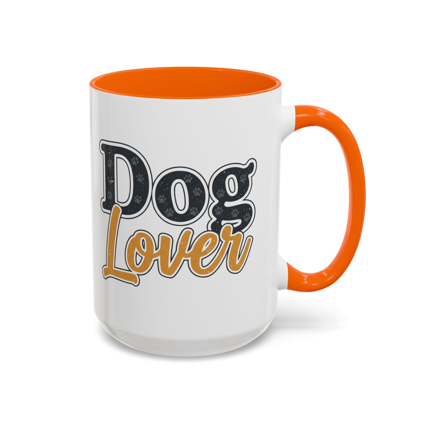 Dog Lover Accent Coffee Mug — 'Dog Lover' 11/15oz Ceramic Mug