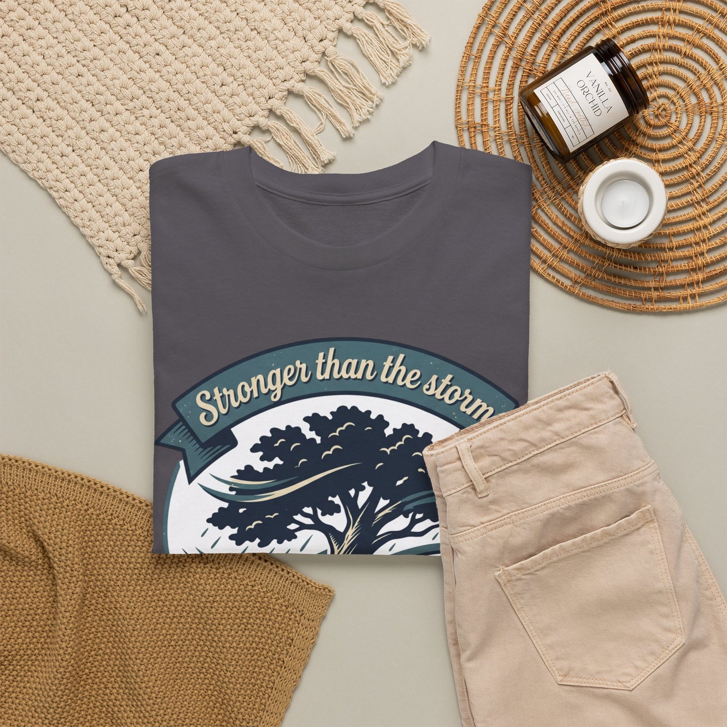 Resilient Tree T‑Shirt — "Stronger Than the Storm" Inspirational Tee