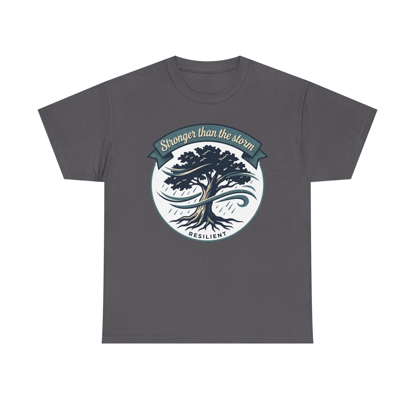 Resilient Tree T‑Shirt — "Stronger Than the Storm" Inspirational Tee