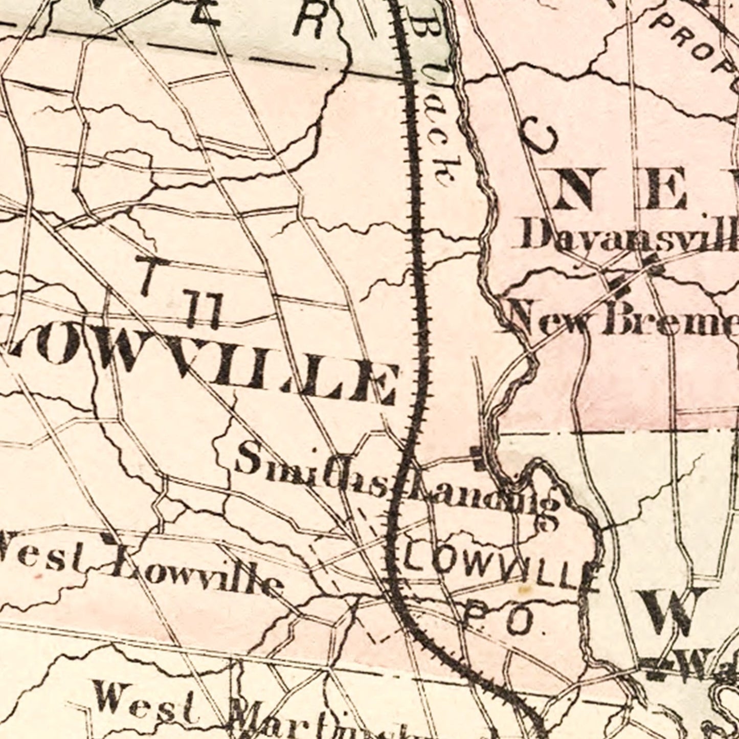 Vintage Map of Lewis County, New York 1875