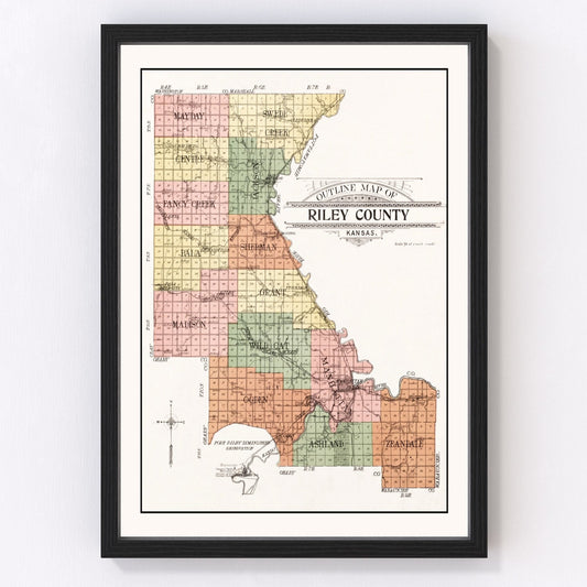 Vintage Map of Croghan, New York 1875
