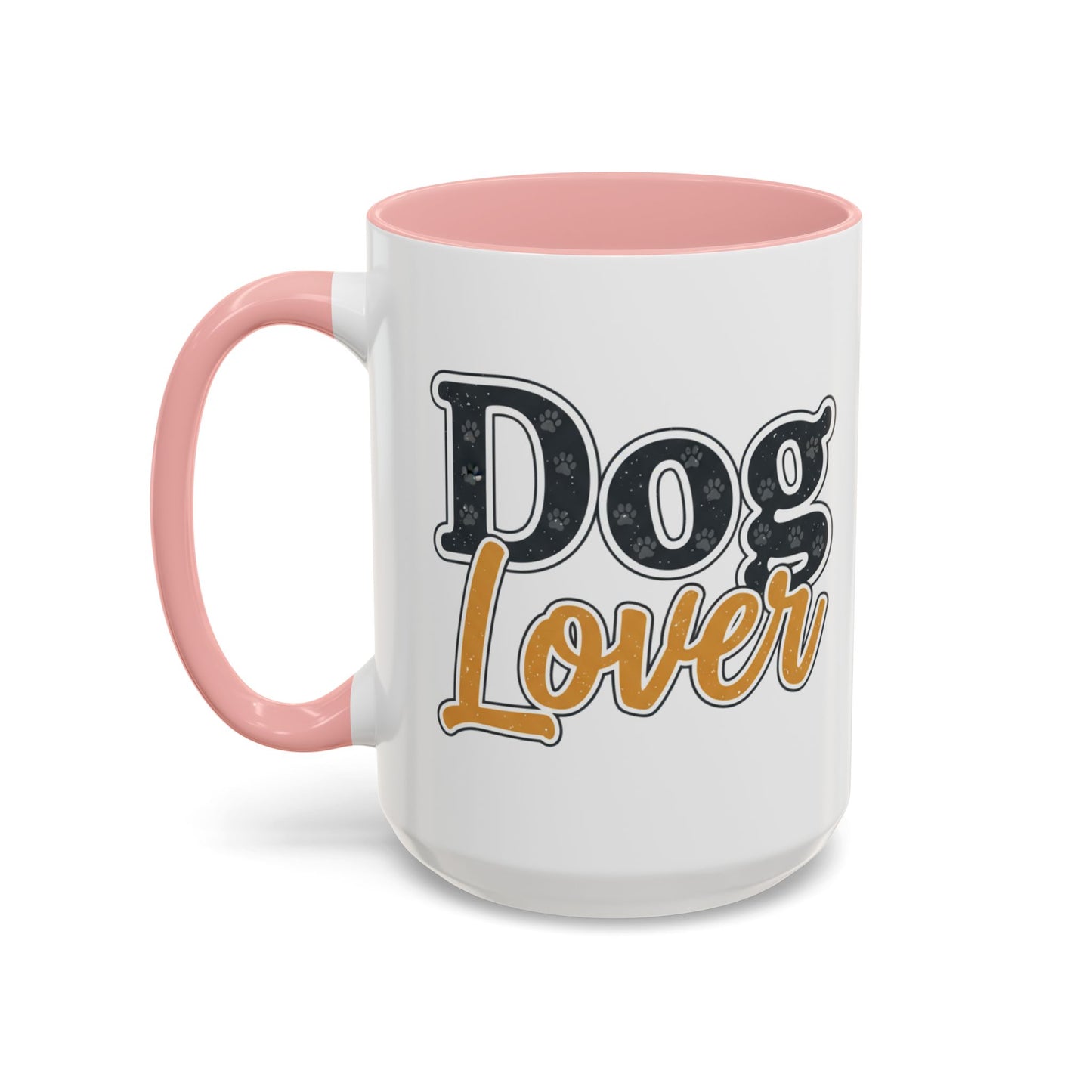 Dog Lover Accent Coffee Mug — 'Dog Lover' 11/15oz Ceramic Mug