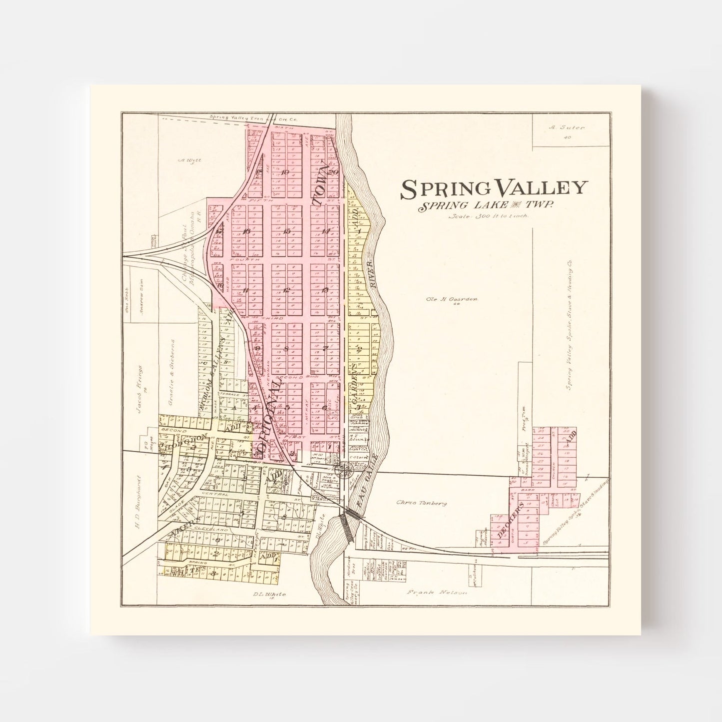 Vintage Map of Watson Township, Lewis County, New York 1875