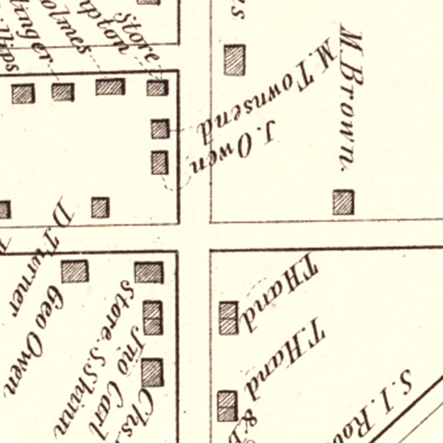 Vintage Map of Port Morris, New Jersey 1876