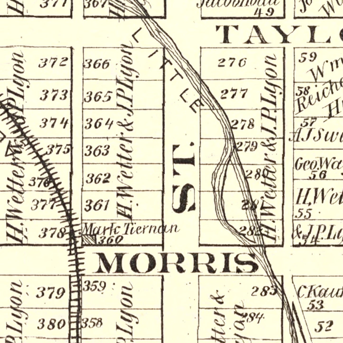 Vintage Map of Sligo, Pennsylvania 1877