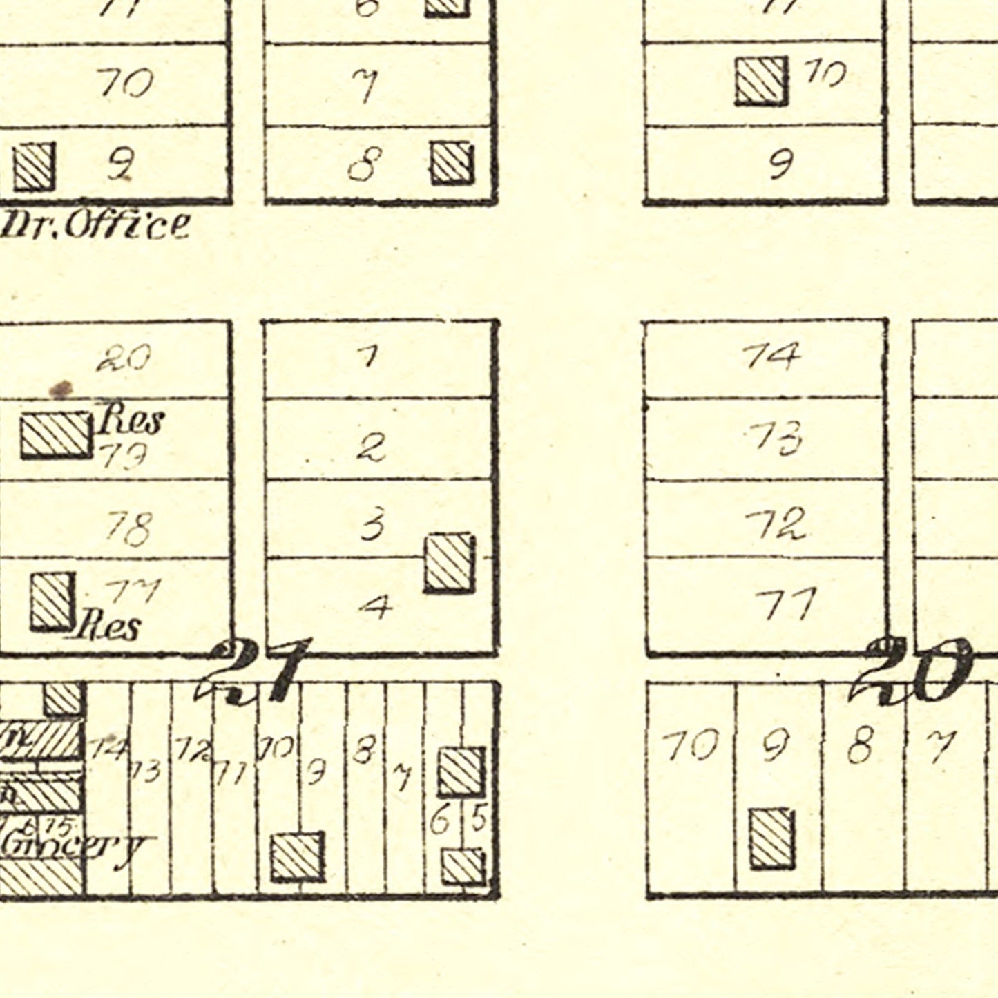 Vintage Map of Minier, Illinois 1891