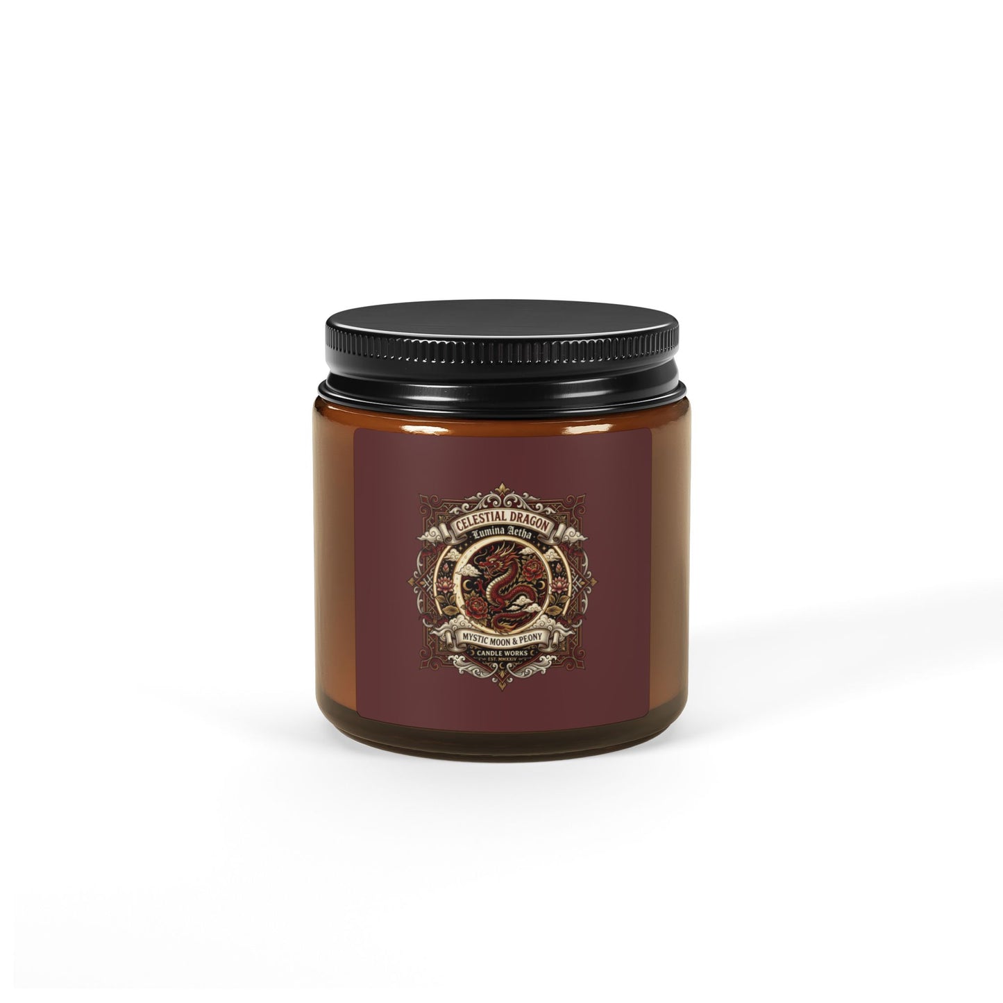 Amber Jar Soy Candle — Rustic Spice Scented Candle (Multi-Size)