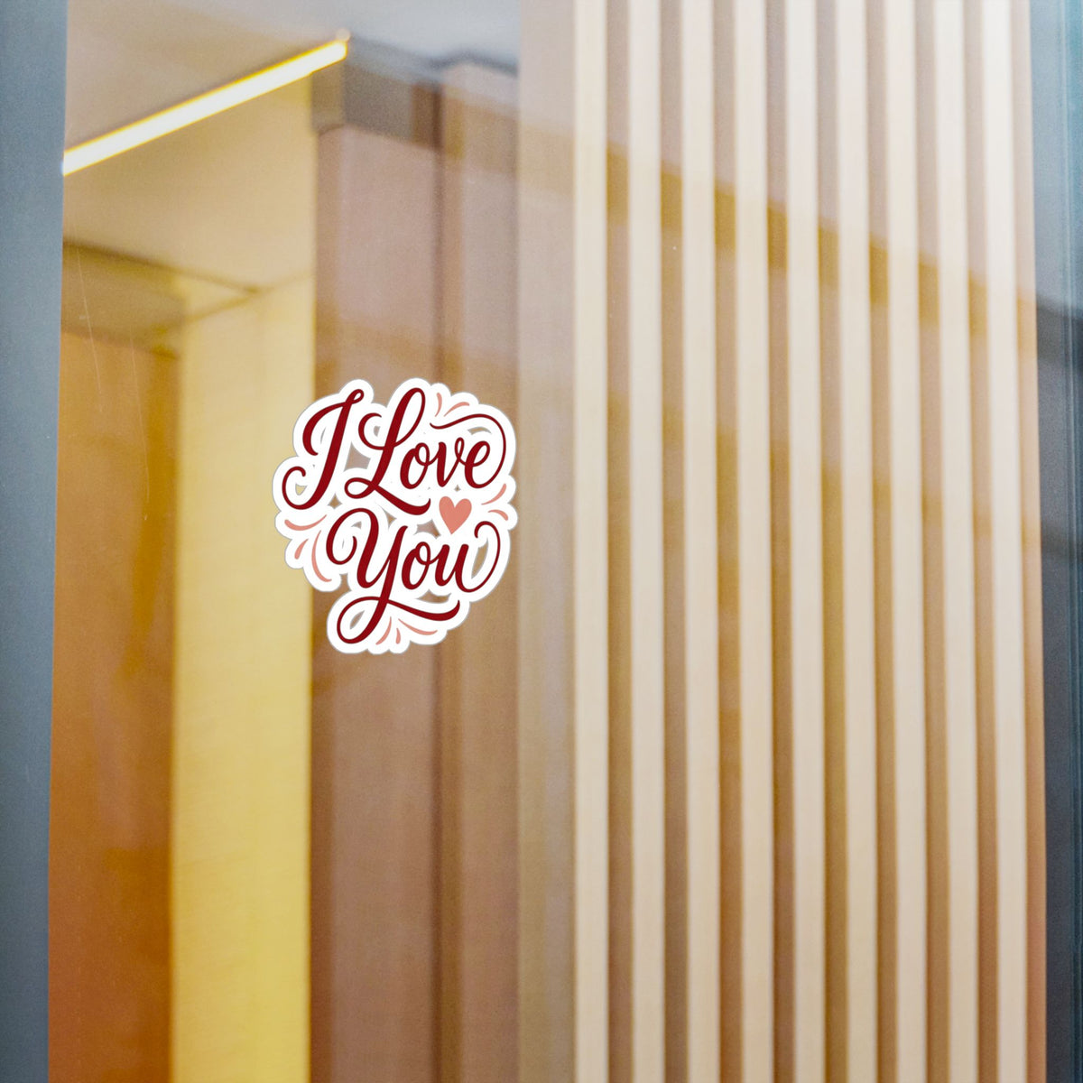 I Love You Vinyl Decal