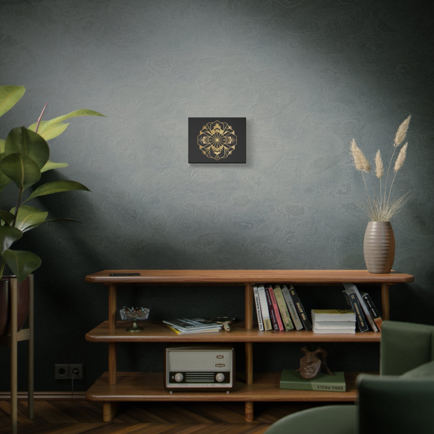 Gold Geometric Mandala Canvas