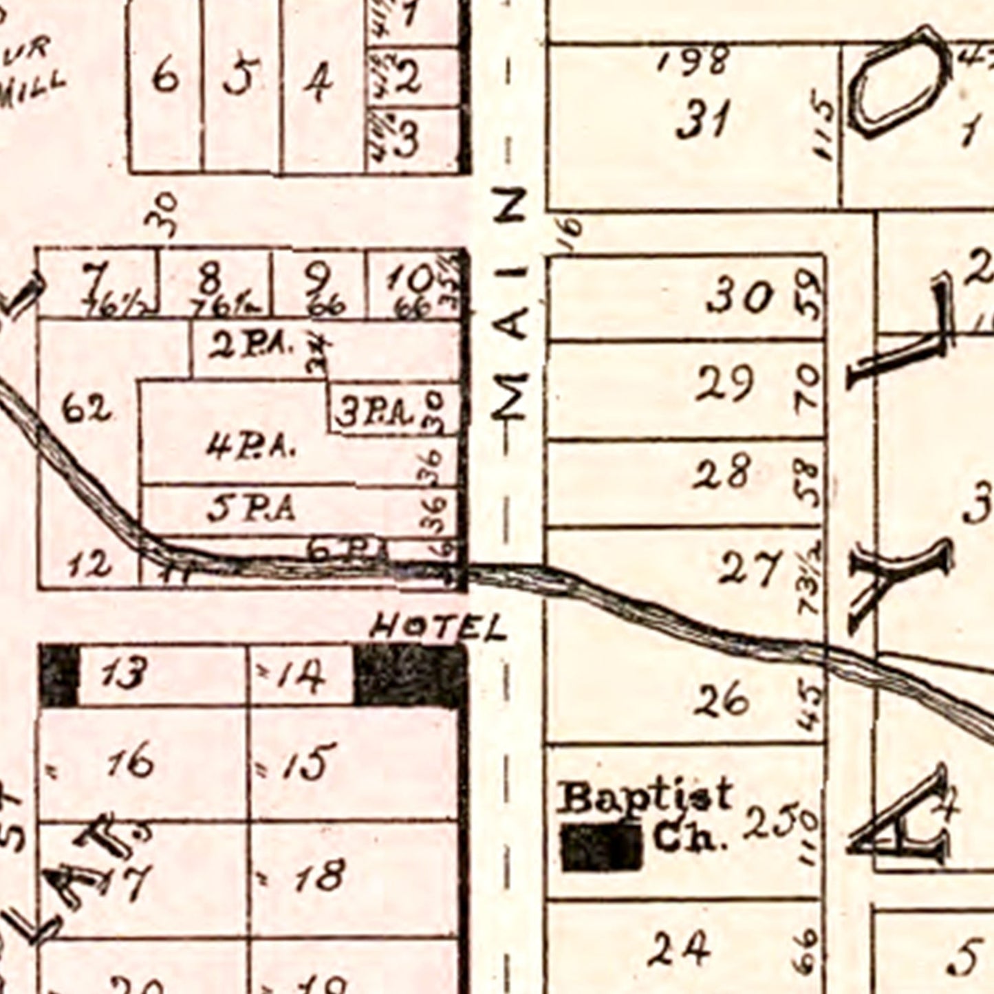 Vintage Map of Wolcottville, Indiana 1893