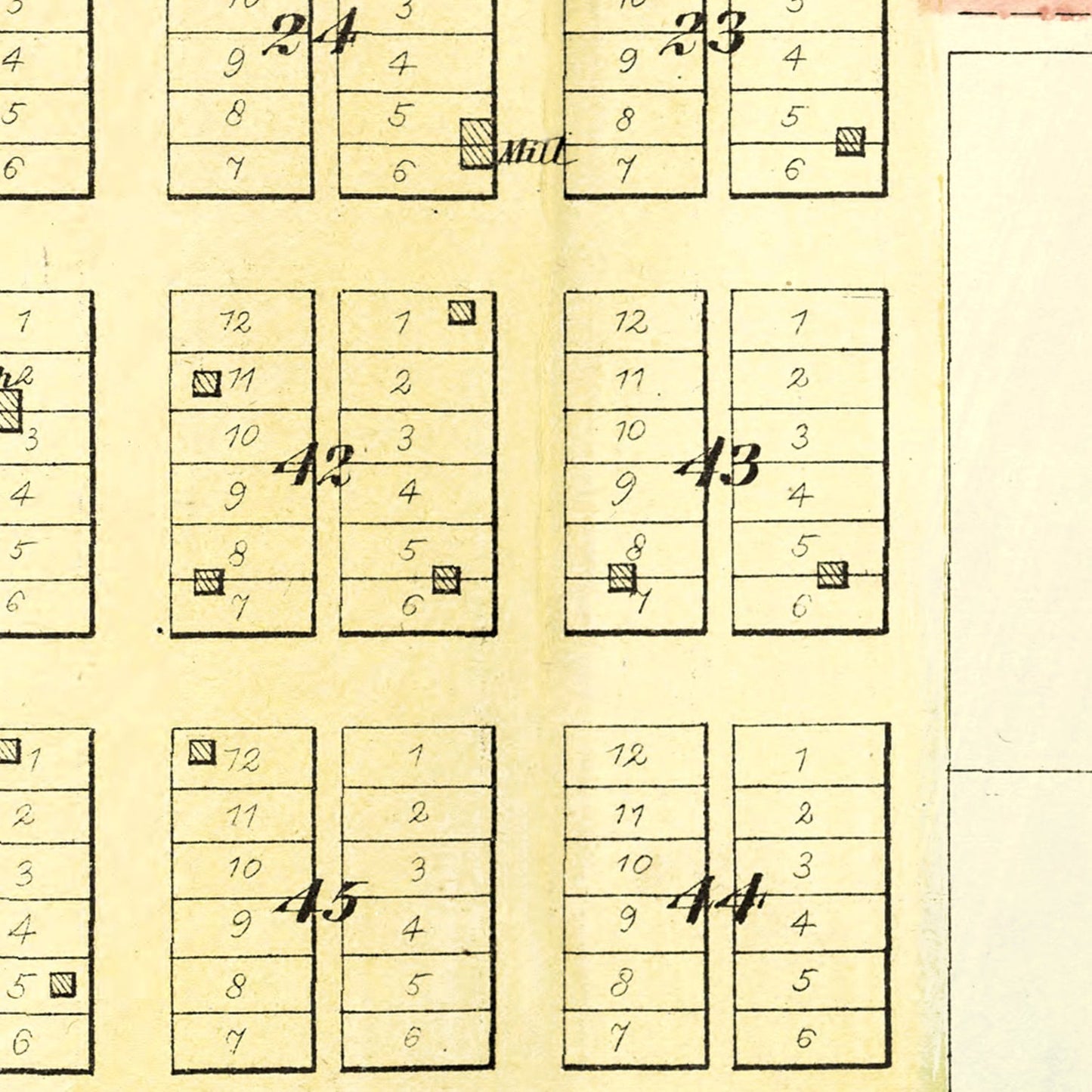 Vintage Map of Metamora, Illinois 1893