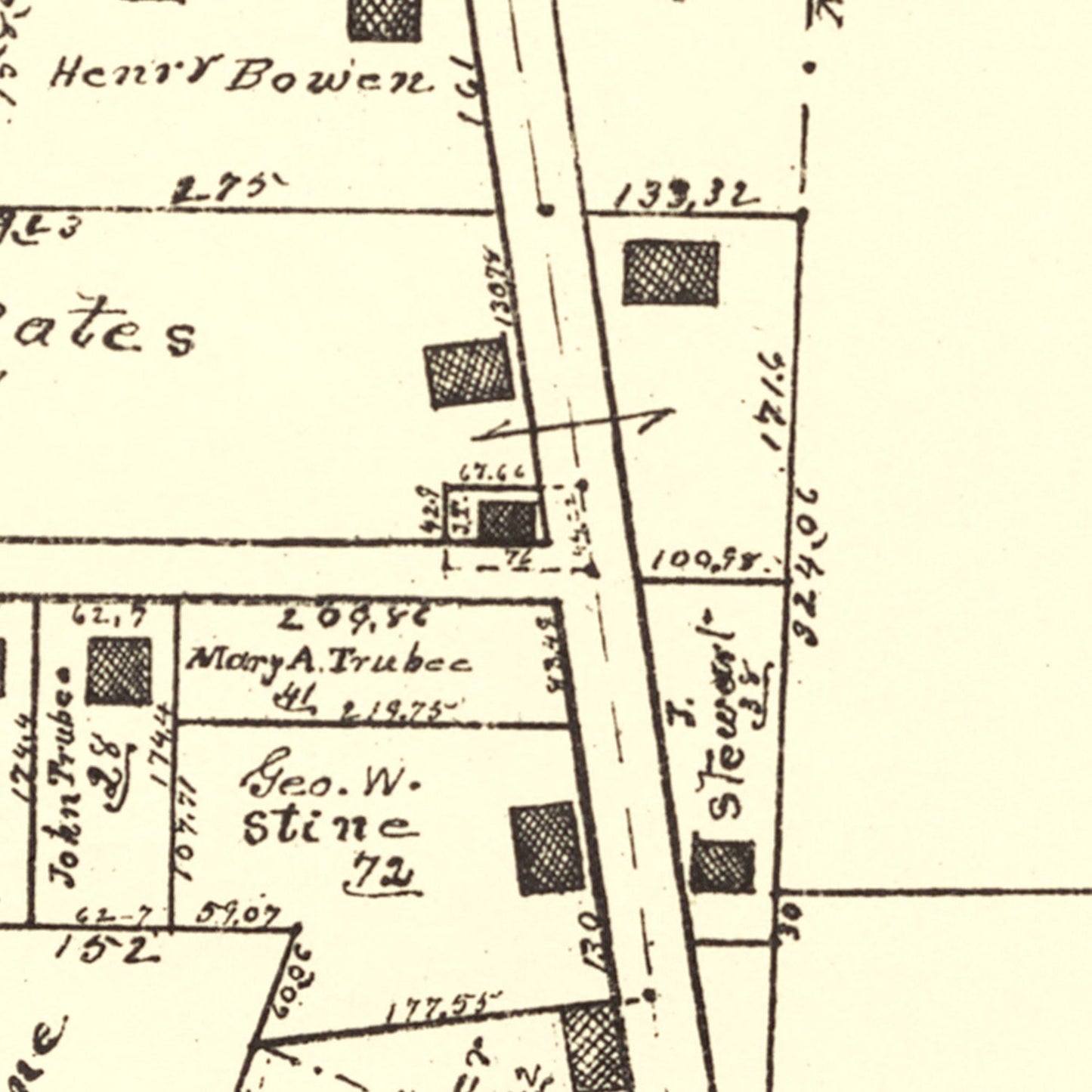Vintage Map of Zimmermanville, Ohio 1896