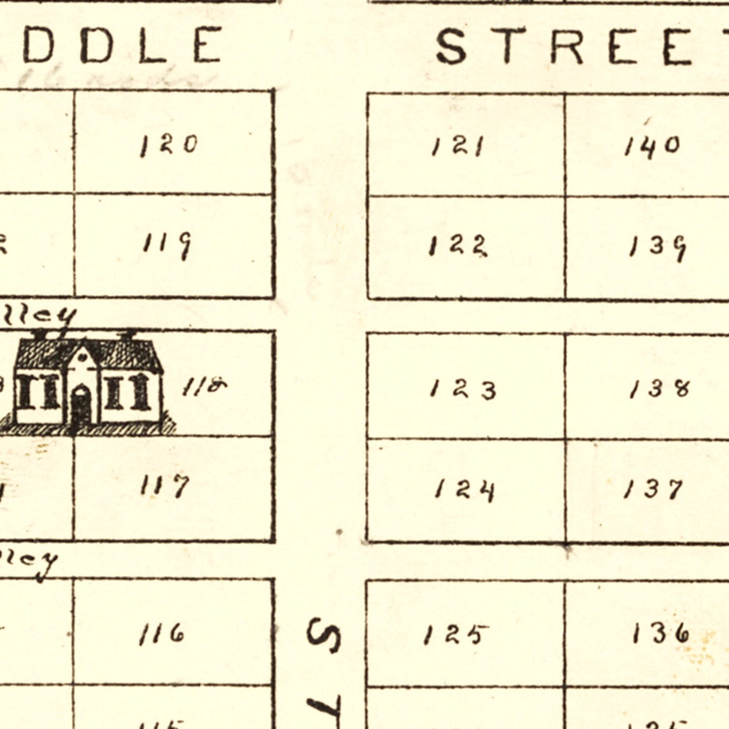 Vintage Map of Fairfield, Ohio 1896