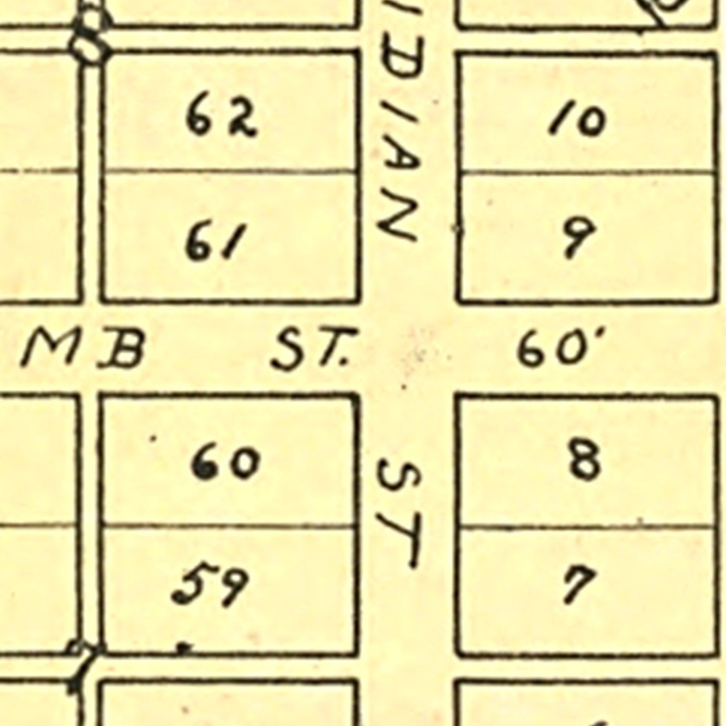 Vintage Map of Linden, Indiana 1898