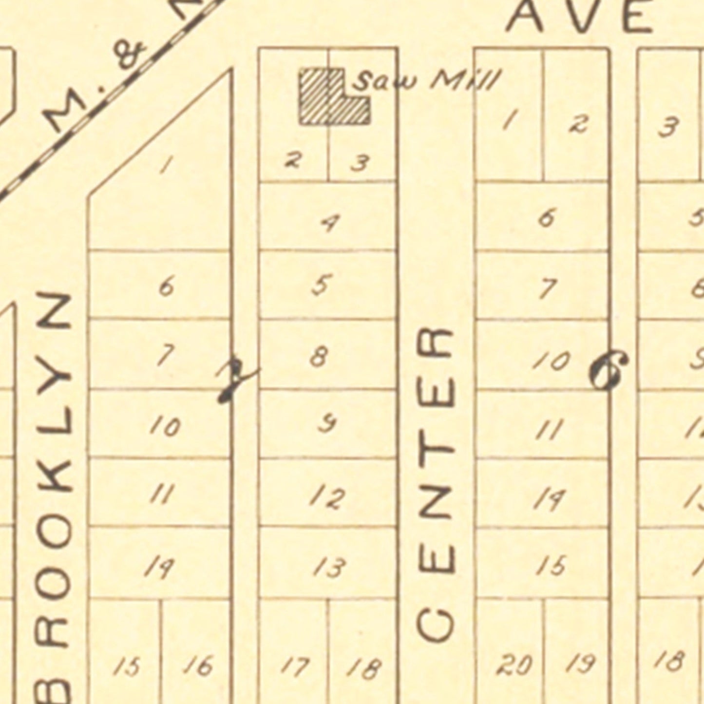 Vintage Map of Nessen, Michigan 1901