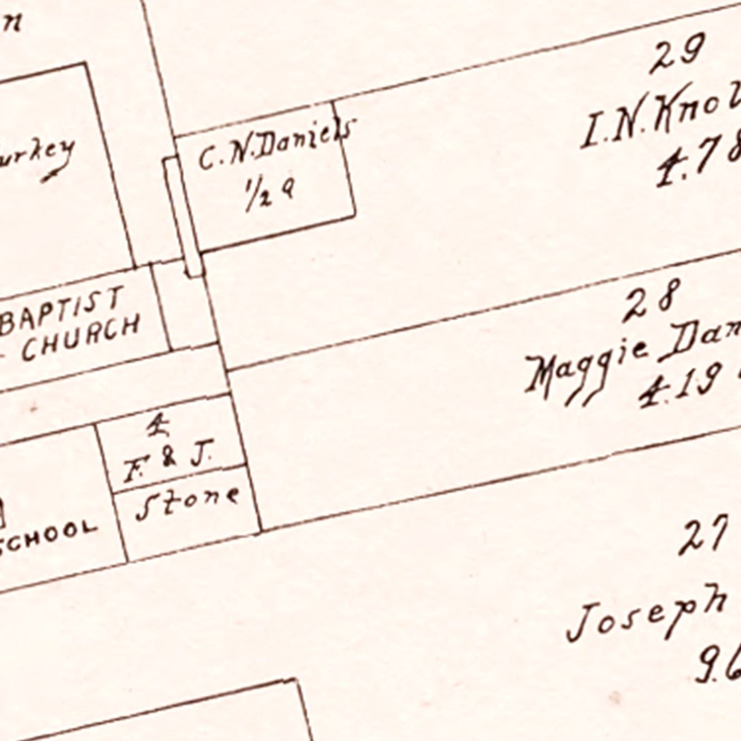 Vintage Map of Cumberland, Ohio 1902