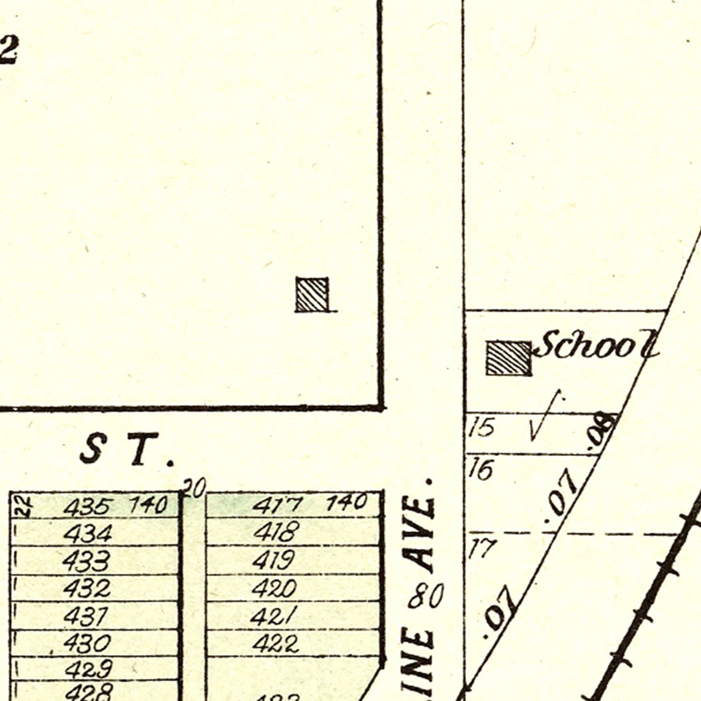 Vintage Map of Denton, Nebraska 1903