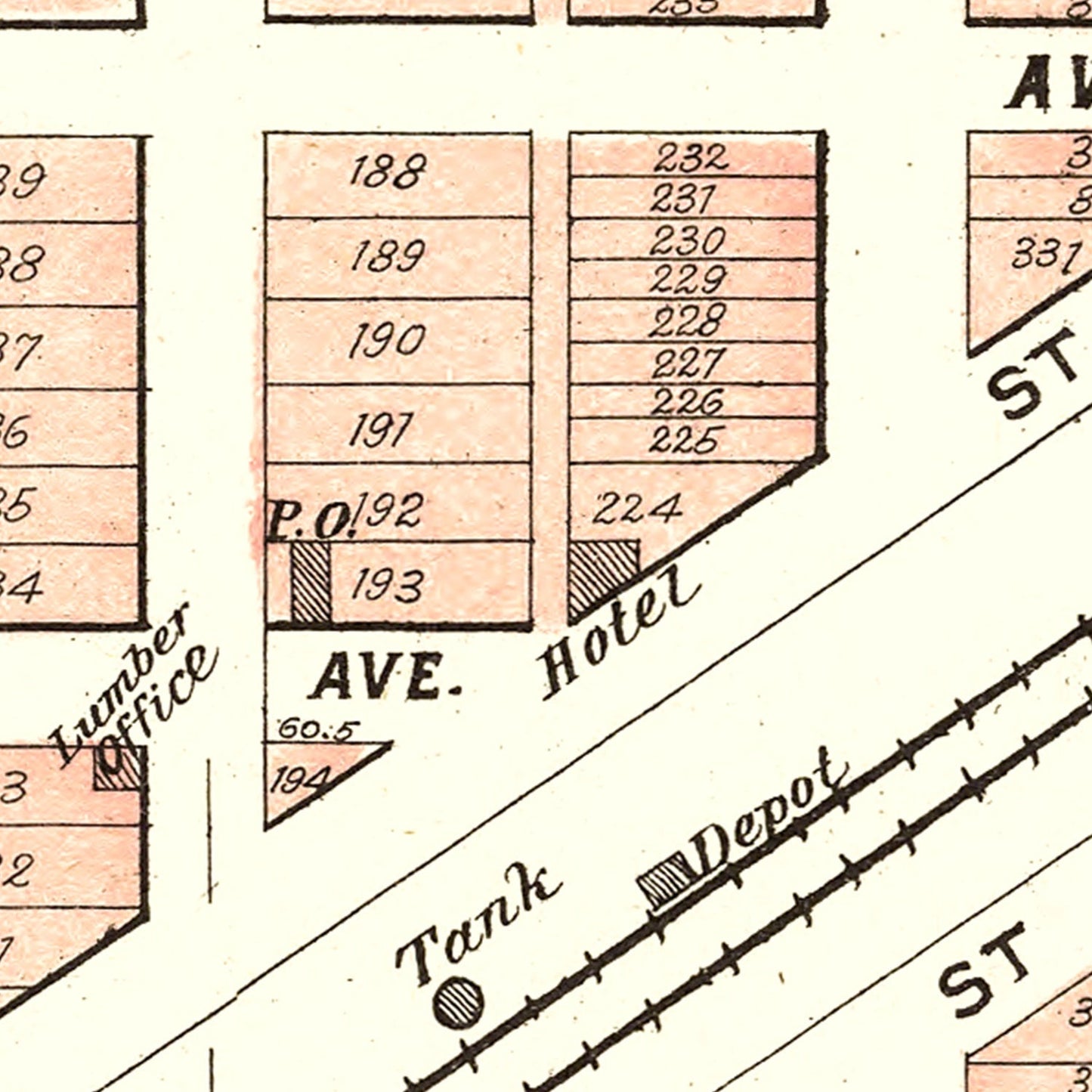 Vintage Map of Waverly, Nebraska 1903