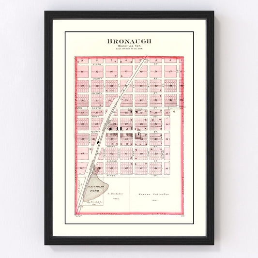 Vintage Map of Bronaugh, Missouri 1903