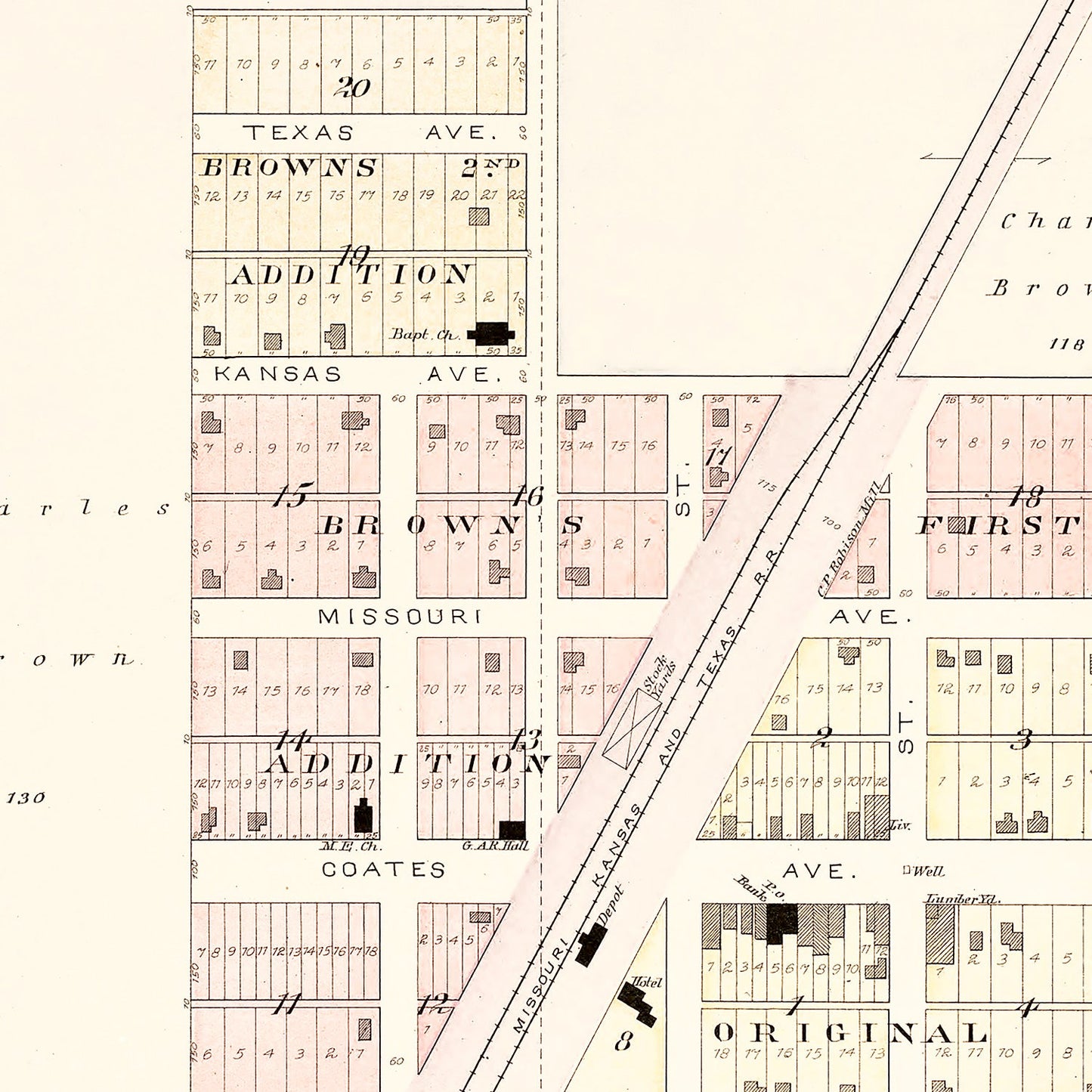 Vintage Map of Harwood, Missouri 1903