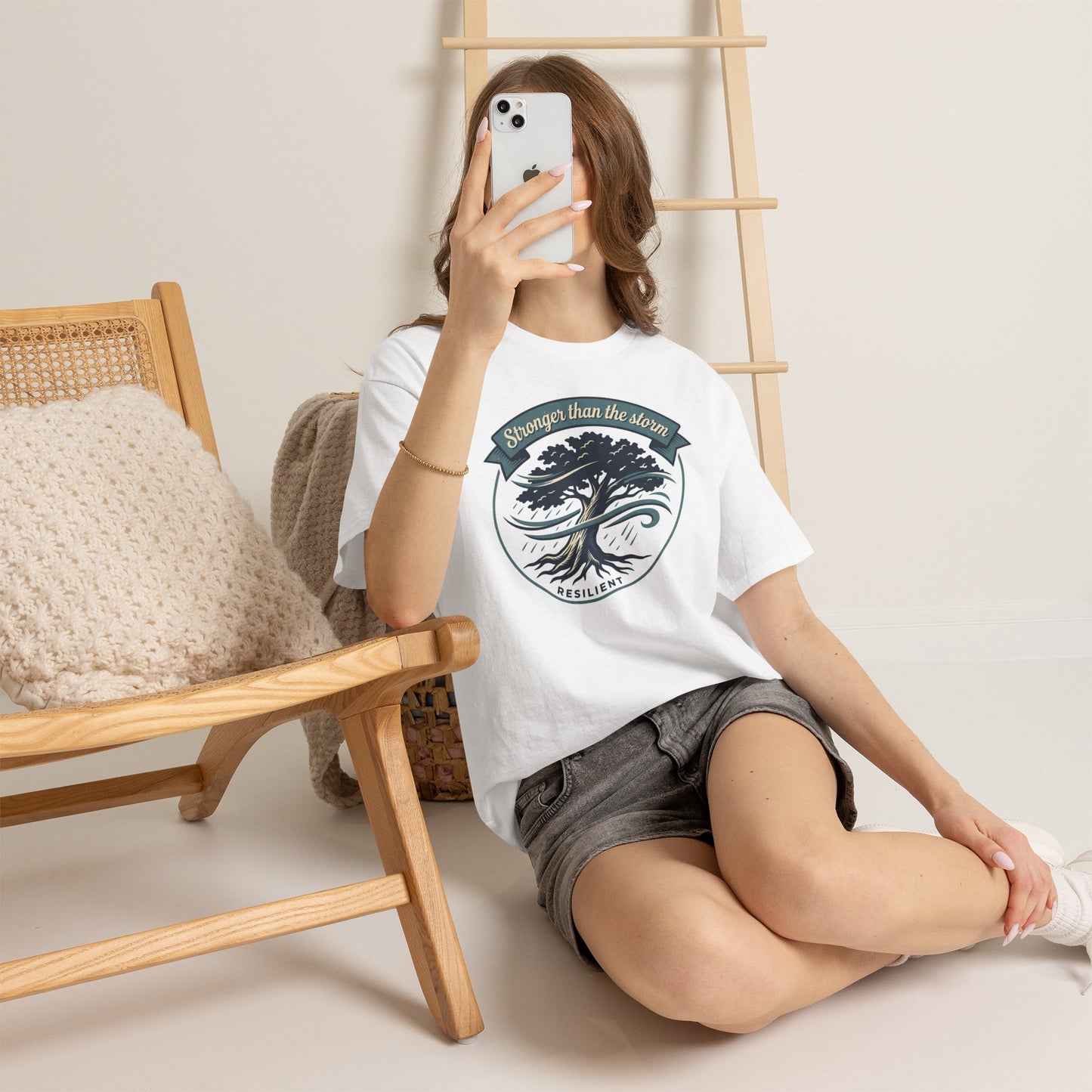 Resilient Tree T‑Shirt — "Stronger Than the Storm" Inspirational Tee