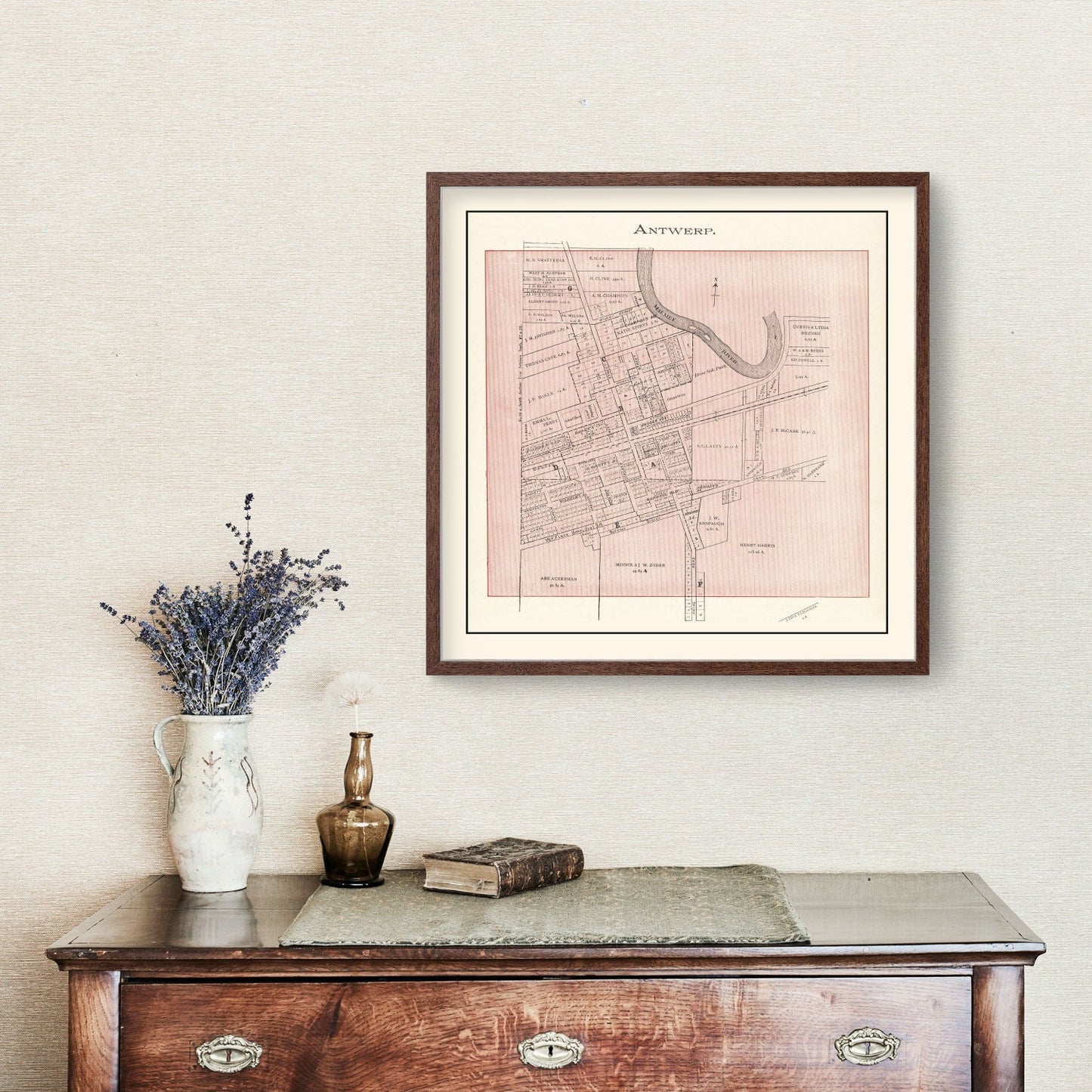 Vintage Map of Antwerp, Ohio 1905