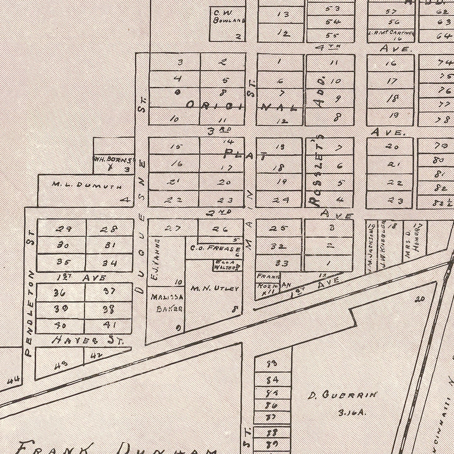 Vintage Map of Cecil, Ohio 1905