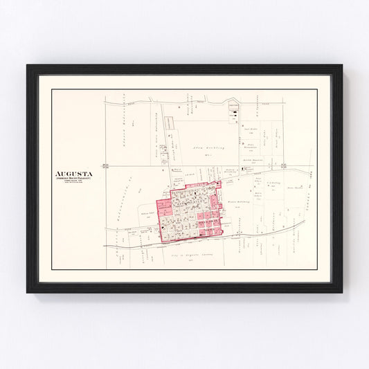 Vintage Map of Augusta, Missouri 1905