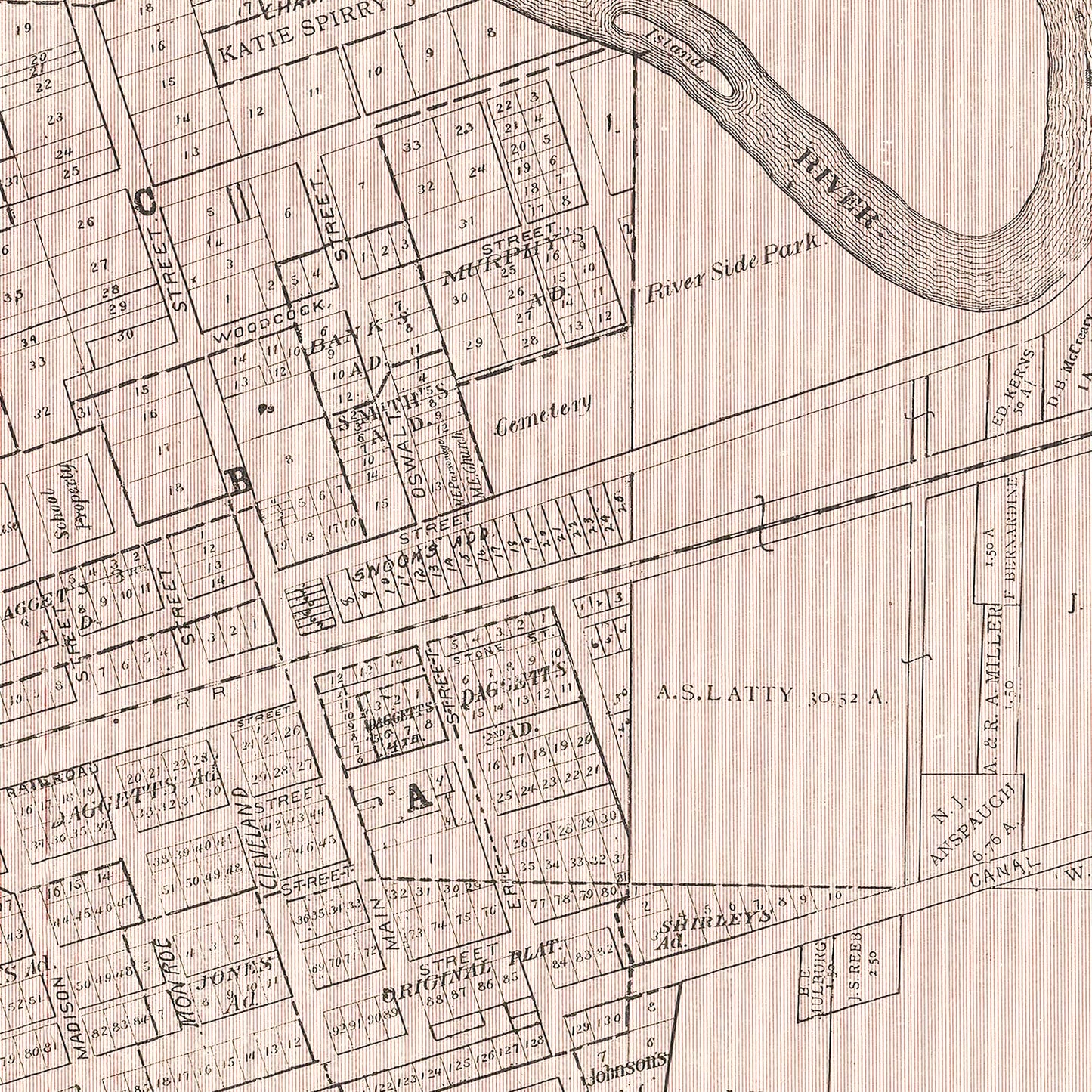 Vintage Map of Ida County, Iowa 1906