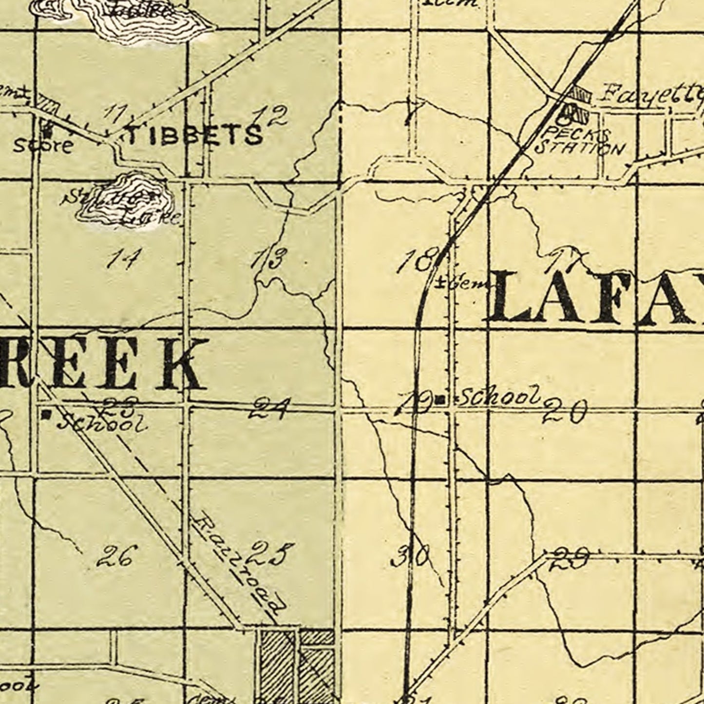 Vintage Map of Walworth County, Wisconsin 1907