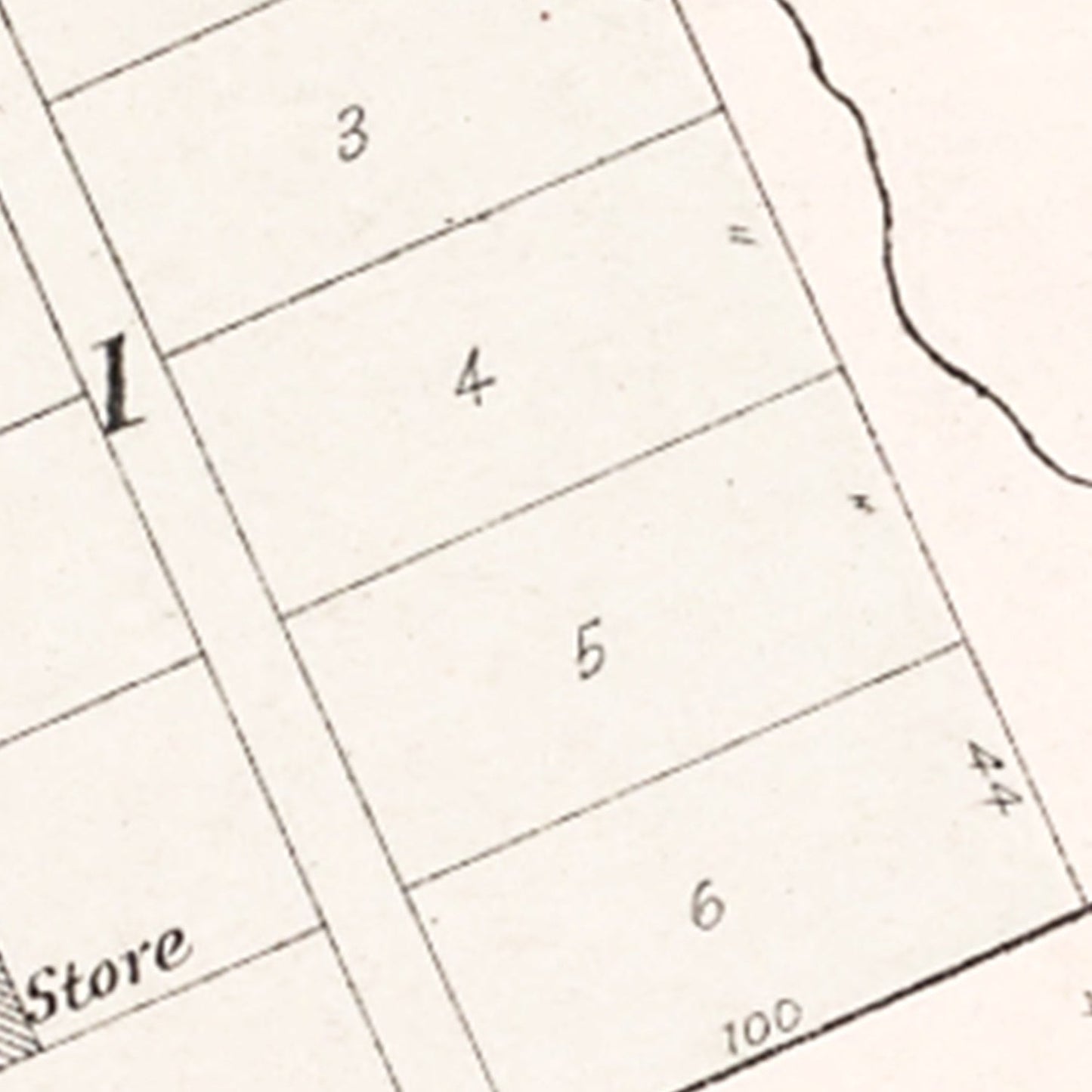 Vintage Map of Rescue, Nebraska 1907